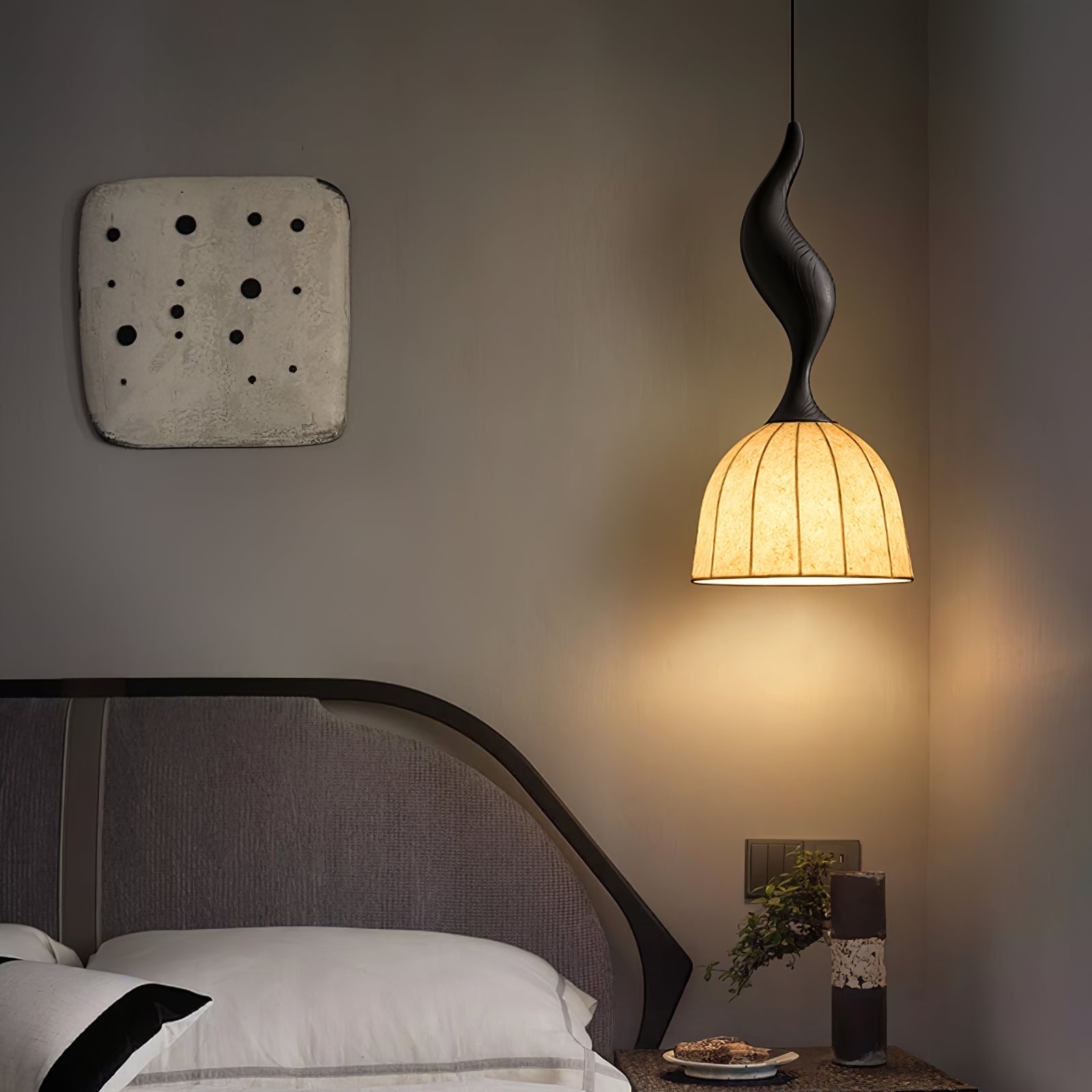 Colire Creativity Twisted Wood Pendant Light-Neutral Decor