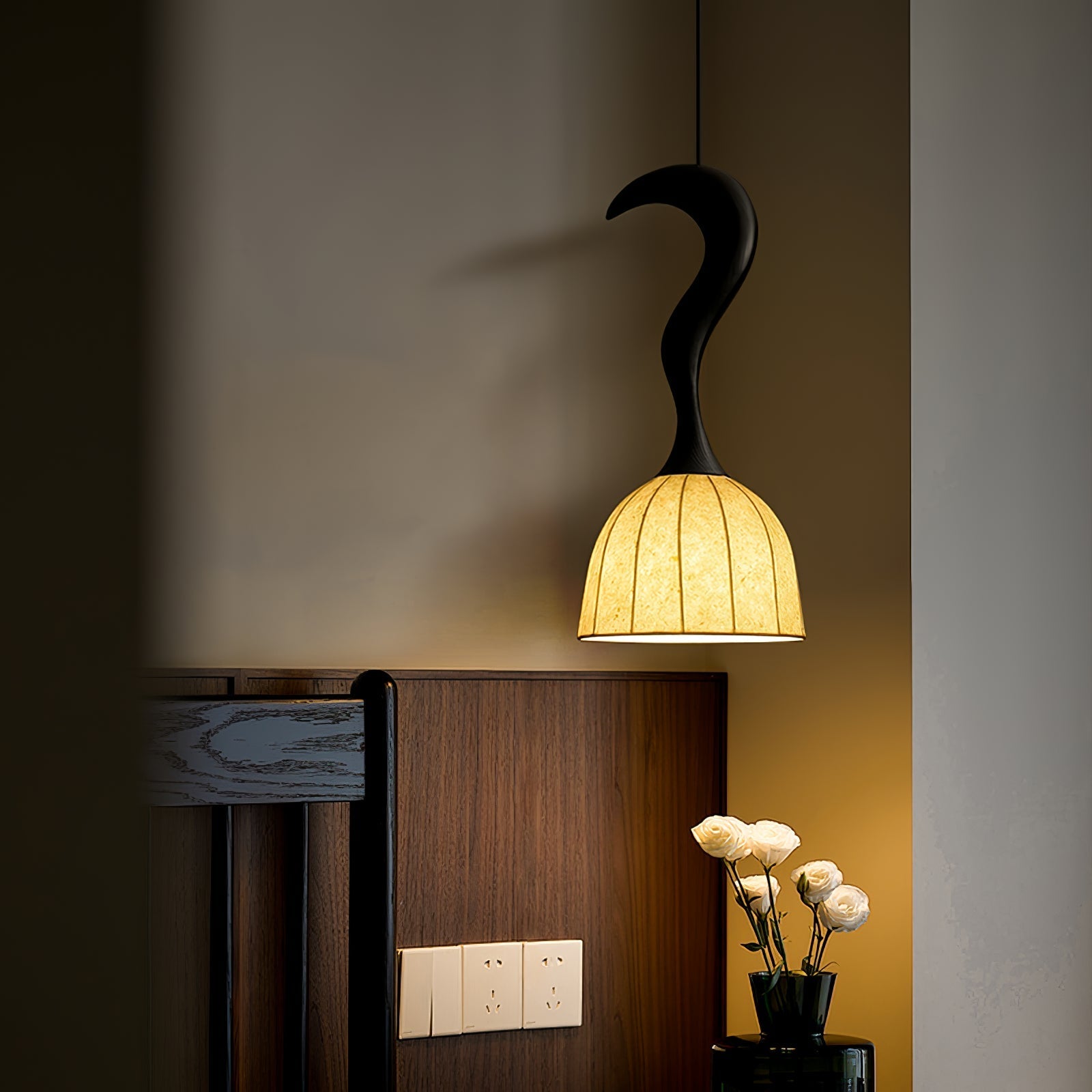 Colire Creativity Twisted Wood Pendant Light-Neutral Decor