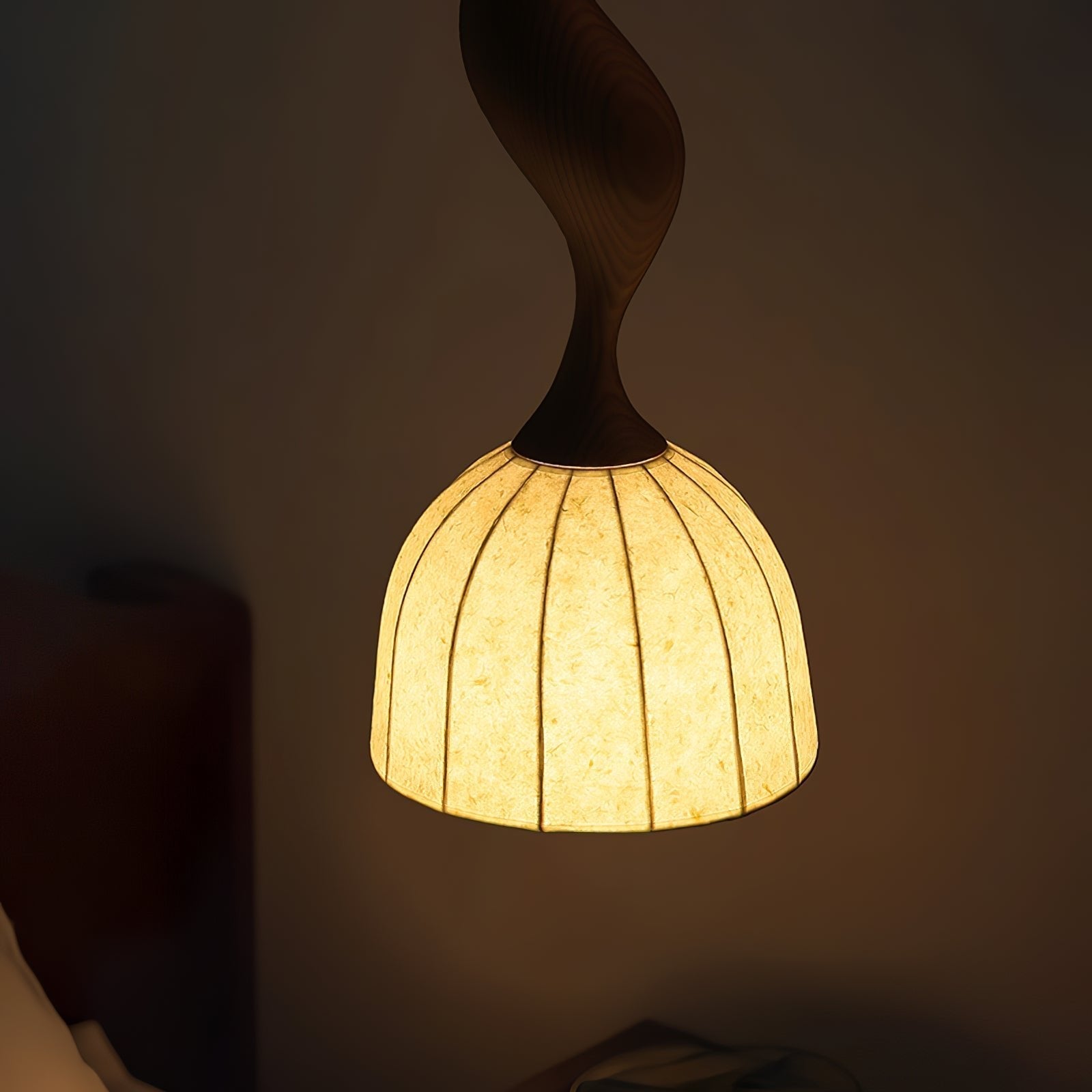 Colire Creativity Twisted Wood Pendant Light-Neutral Decor