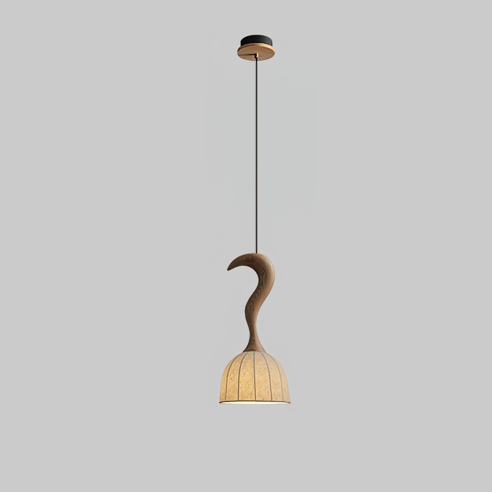 Colire Creativity Twisted Wood Pendant Light-Neutral Decor