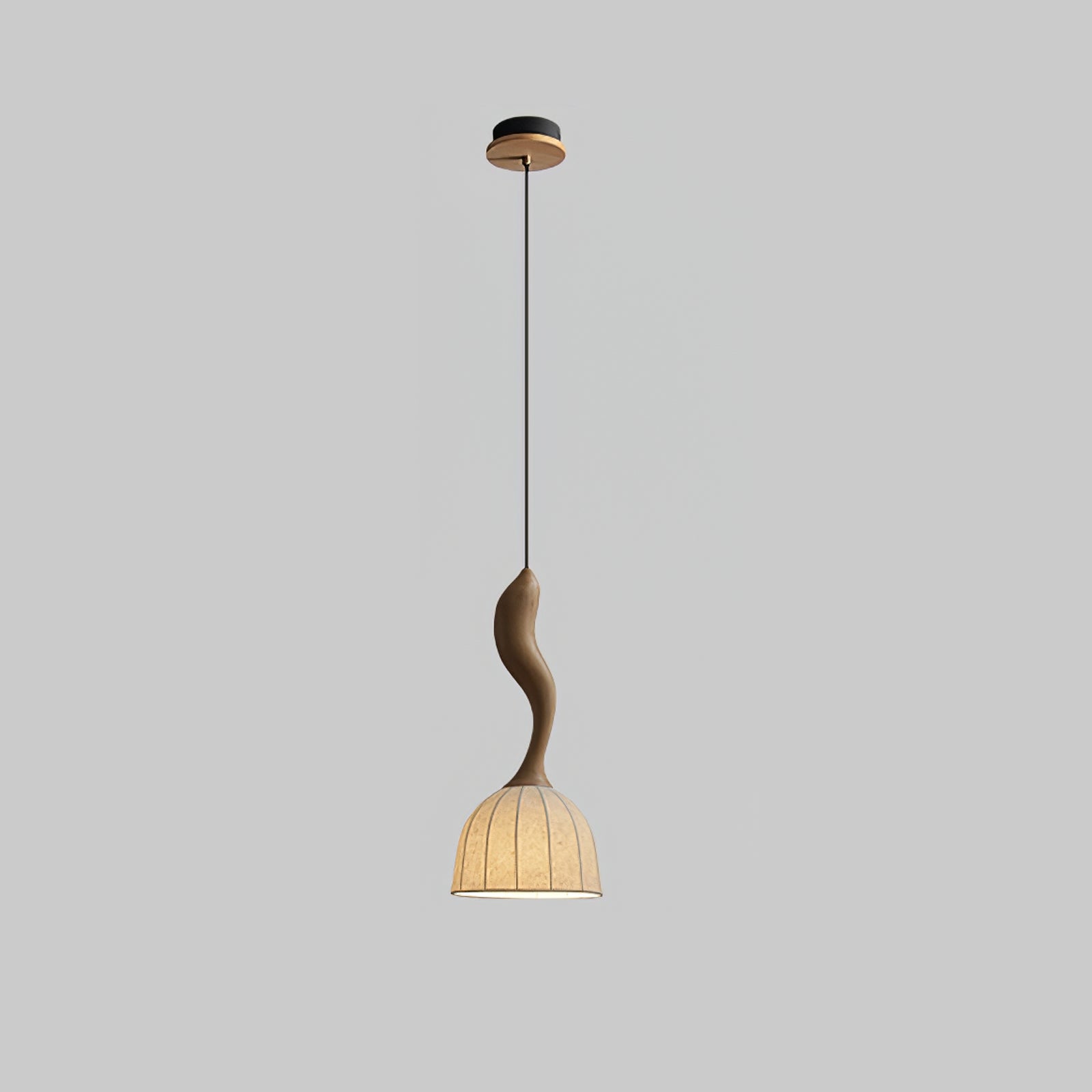 Colire Creativity Twisted Wood Pendant Light-Neutral Decor