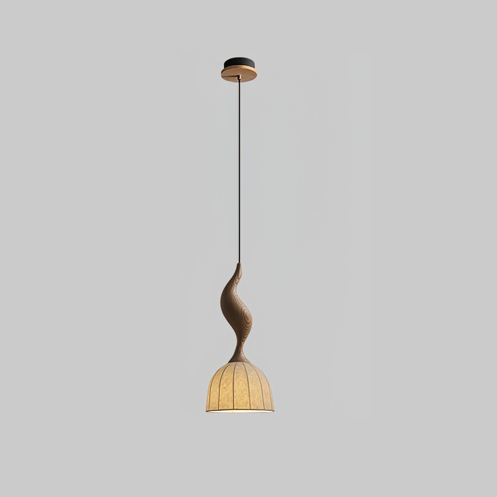 Colire Creativity Twisted Wood Pendant Light-Neutral Decor