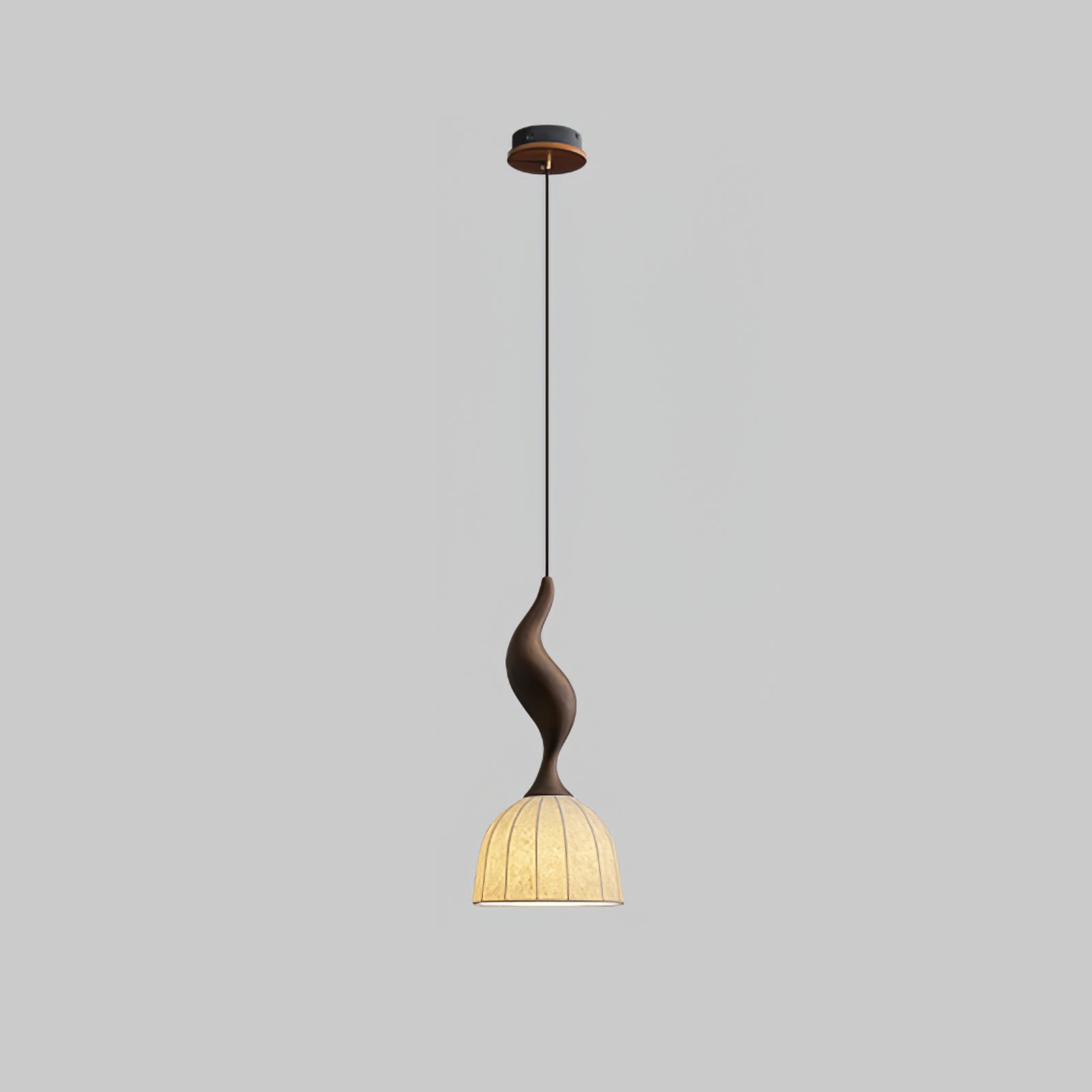 Colire Creativity Twisted Wood Pendant Light-Neutral Decor