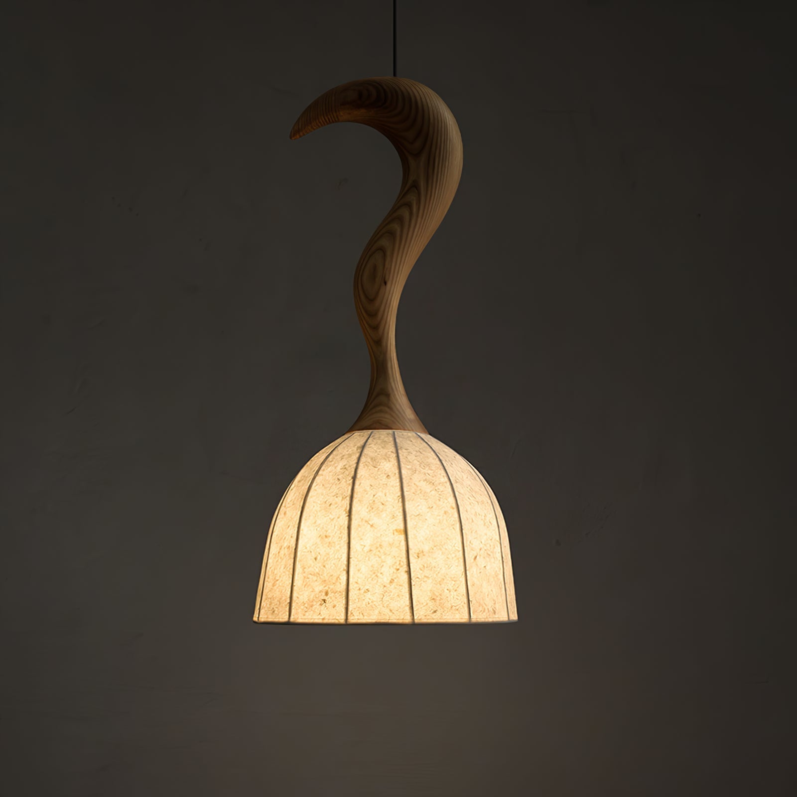 Colire Creativity Twisted Wood Pendant Light-Neutral Decor