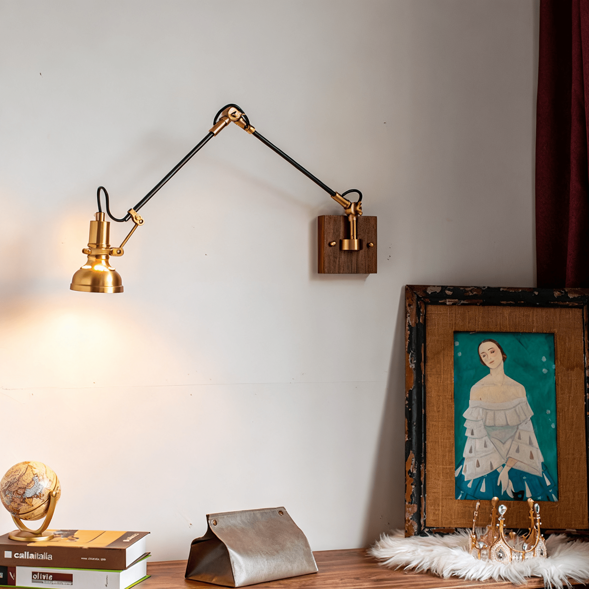 Jovlyn Wood Wall Lamp-Neutral Decor