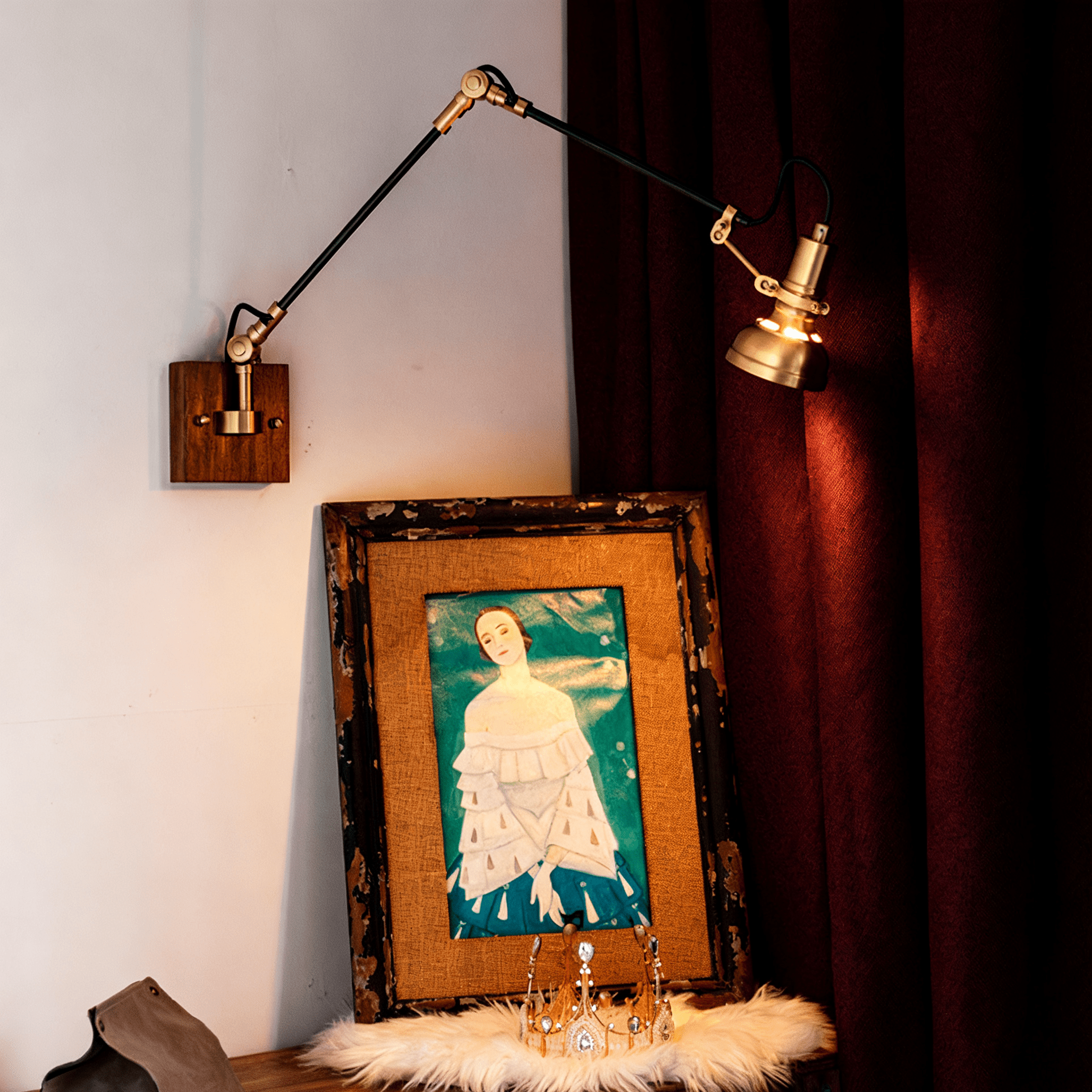 Jovlyn Wood Wall Lamp-Neutral Decor