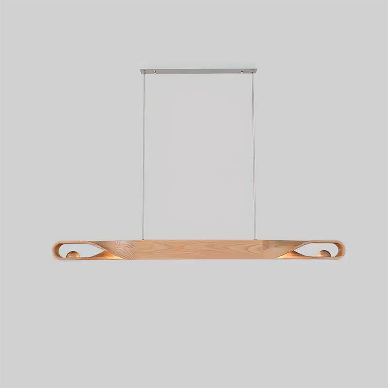 Lemior Pendant Lamp Wood Curved Minimalist-Neutral Decor