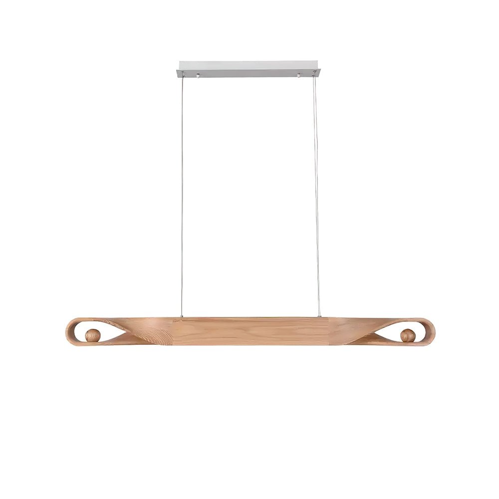 Lemior Pendant Lamp Wood Curved Minimalist-Neutral Decor