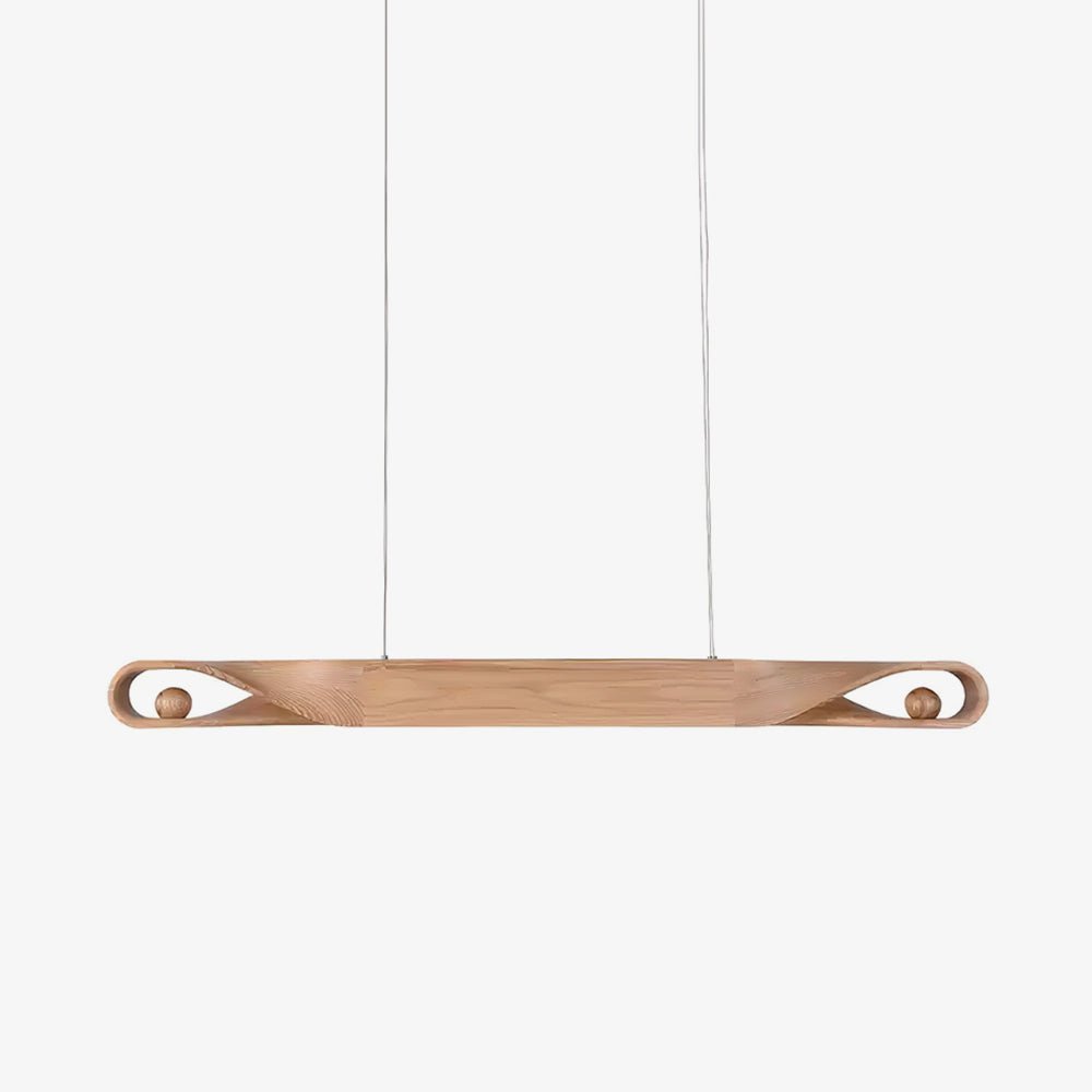 Lemior Pendant Lamp Wood Curved Minimalist-Neutral Decor