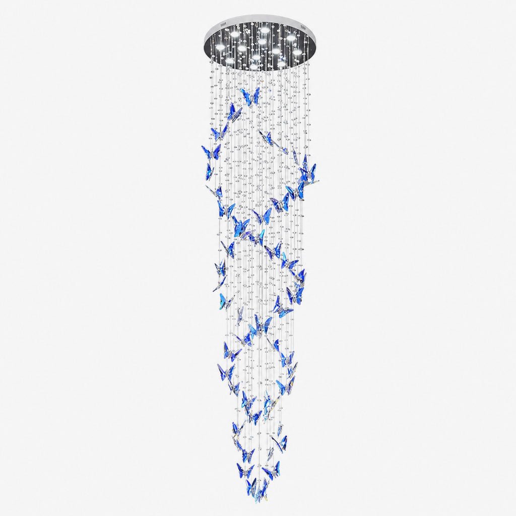 Crestwell LED K9 Crystal Column Chandelier