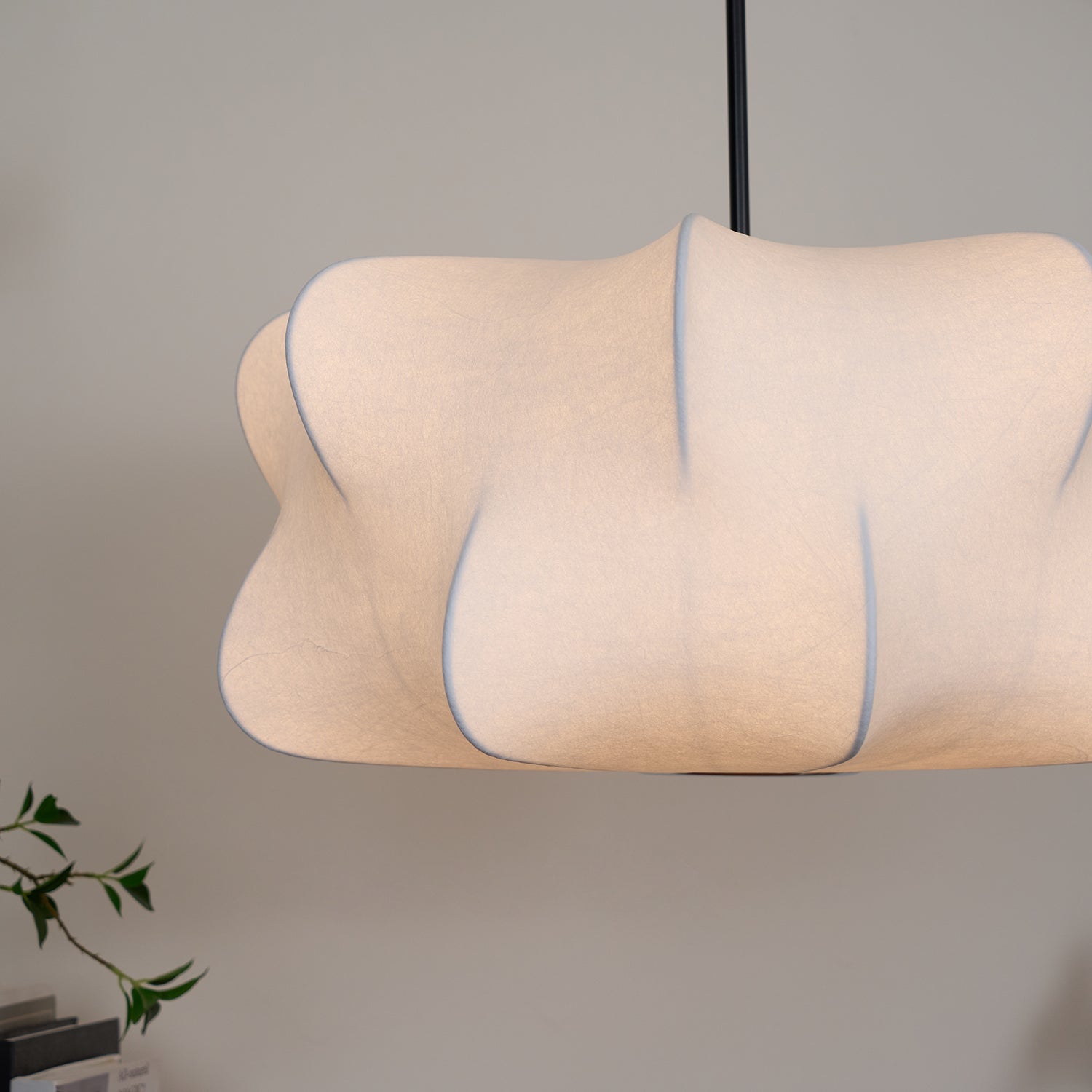 Luxe Silk Contemporary Pendant Light-Neutral Decor