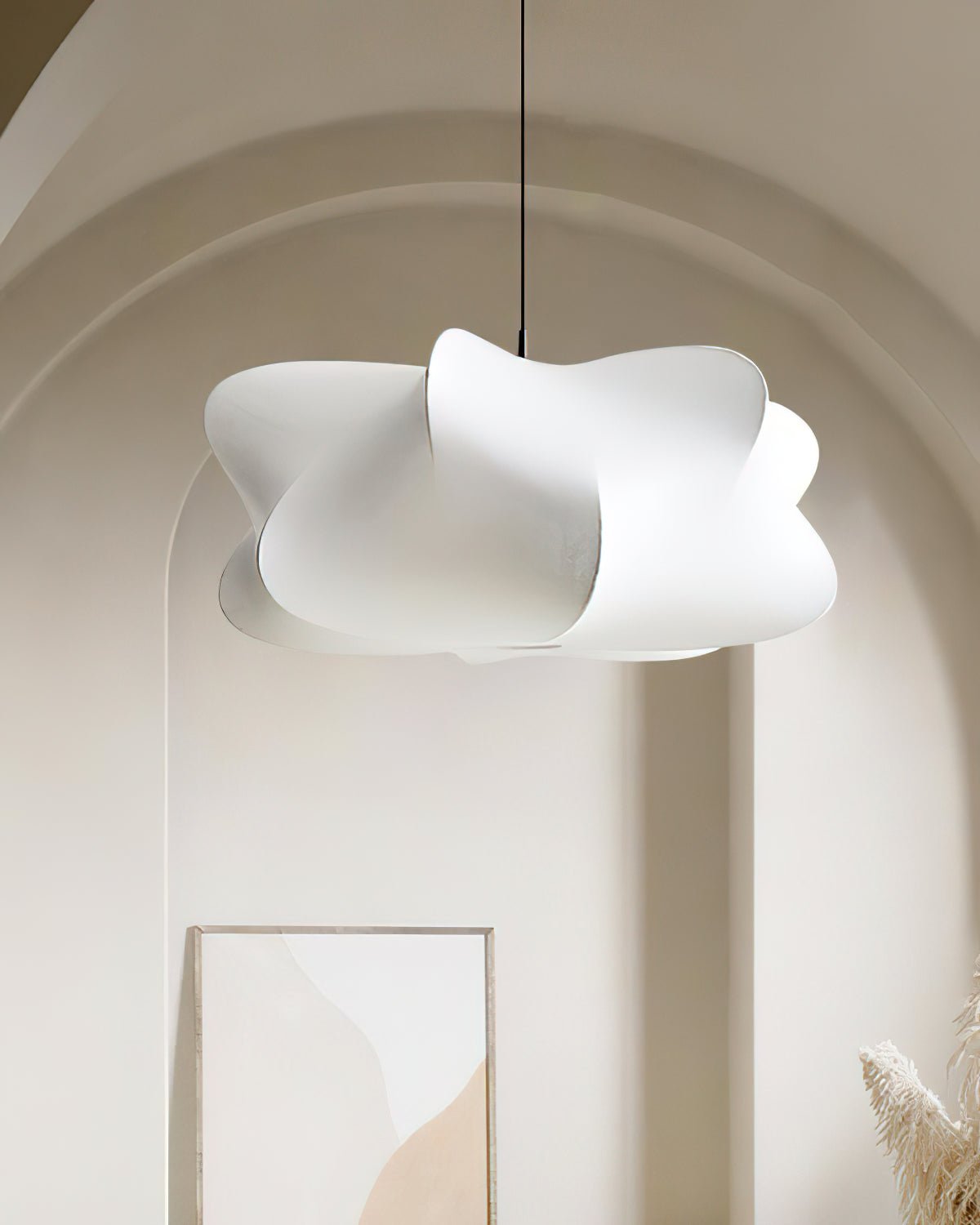 Luxe Silk Contemporary Pendant Light-Neutral Decor