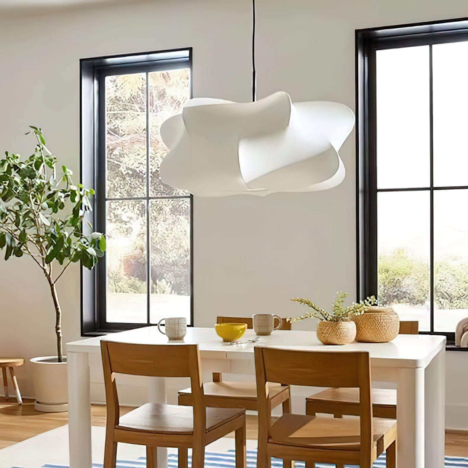 Luxe Silk Contemporary Pendant Light-Neutral Decor