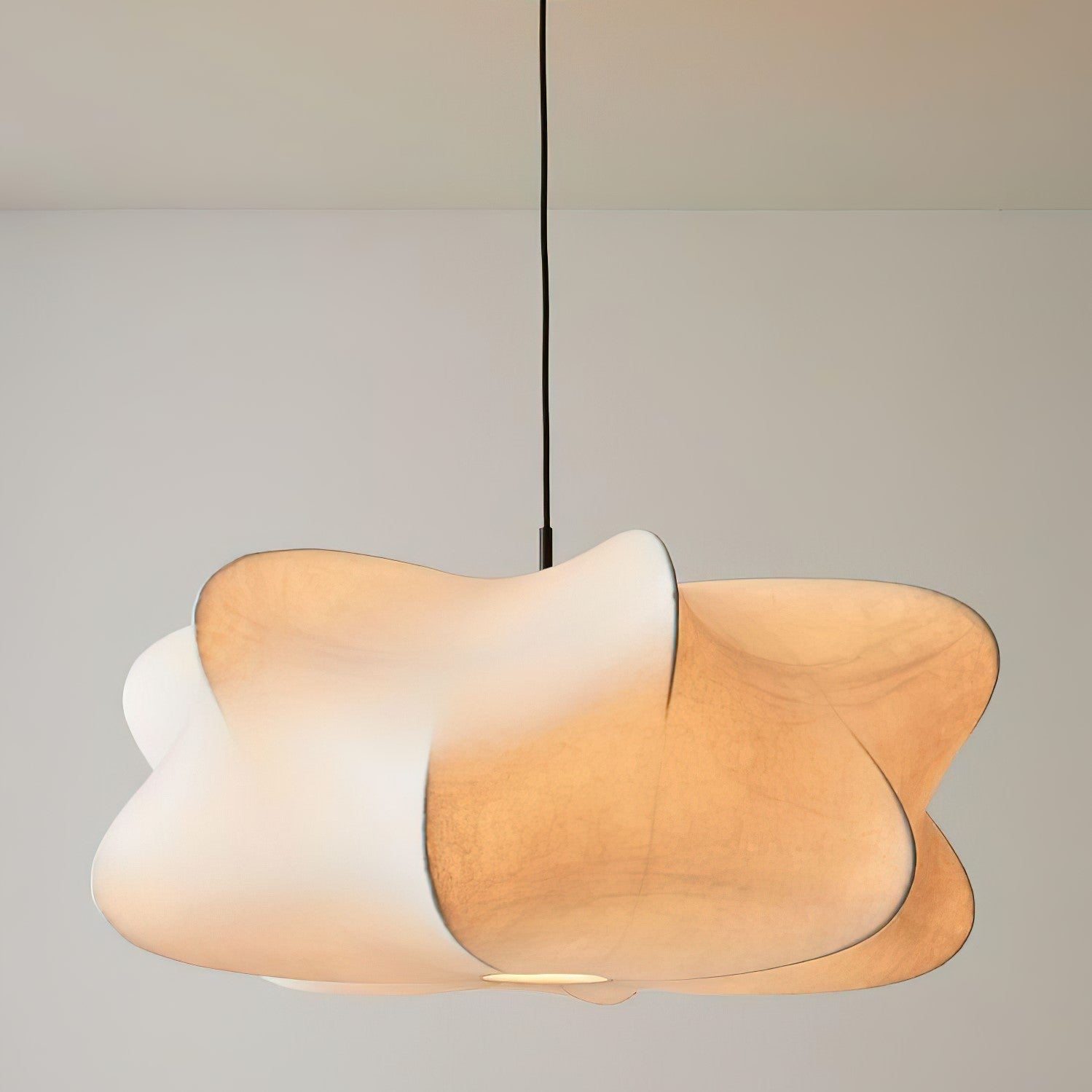 Luxe Silk Contemporary Pendant Light-Neutral Decor