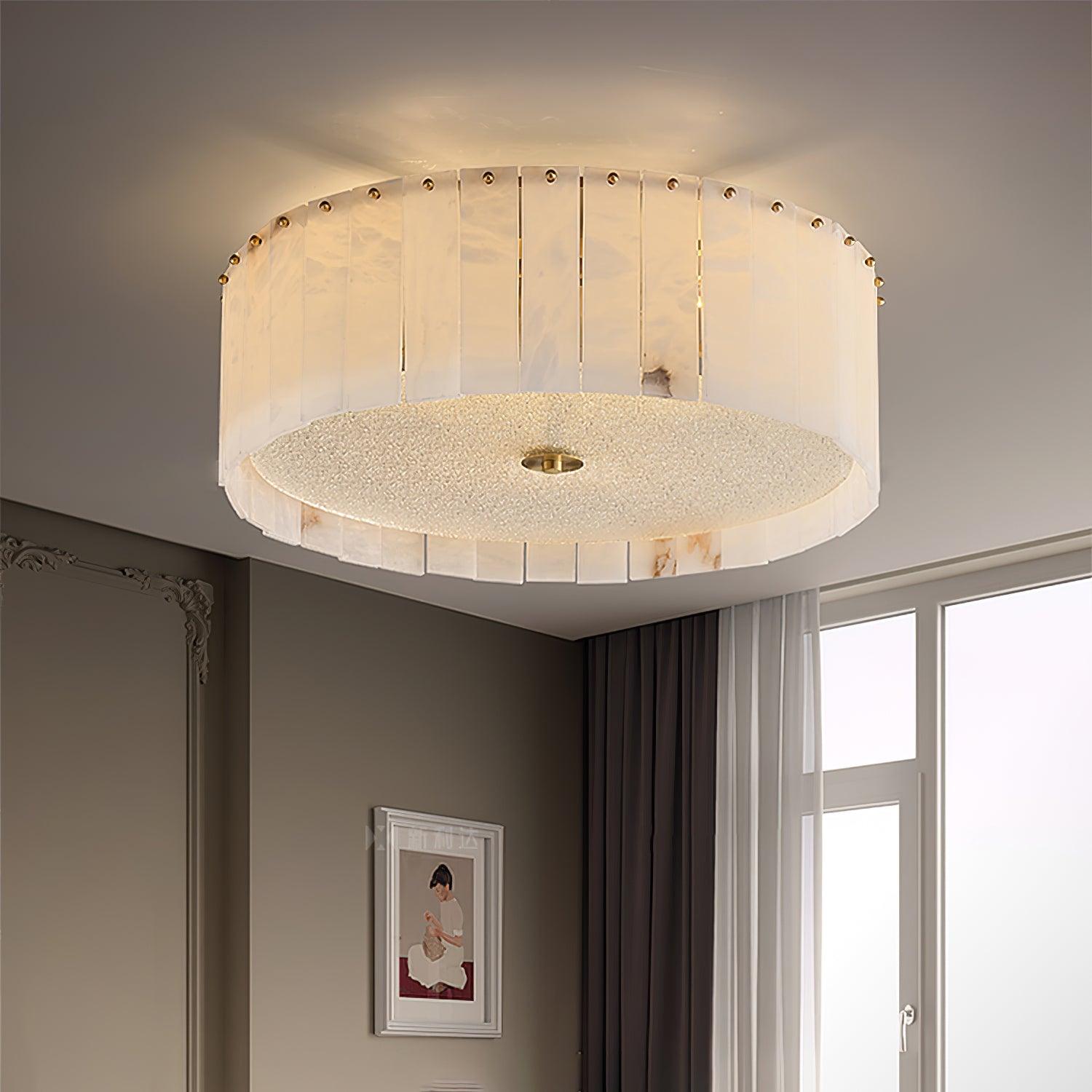 Elde Alabaster Ceiling Light-Neutral Decor