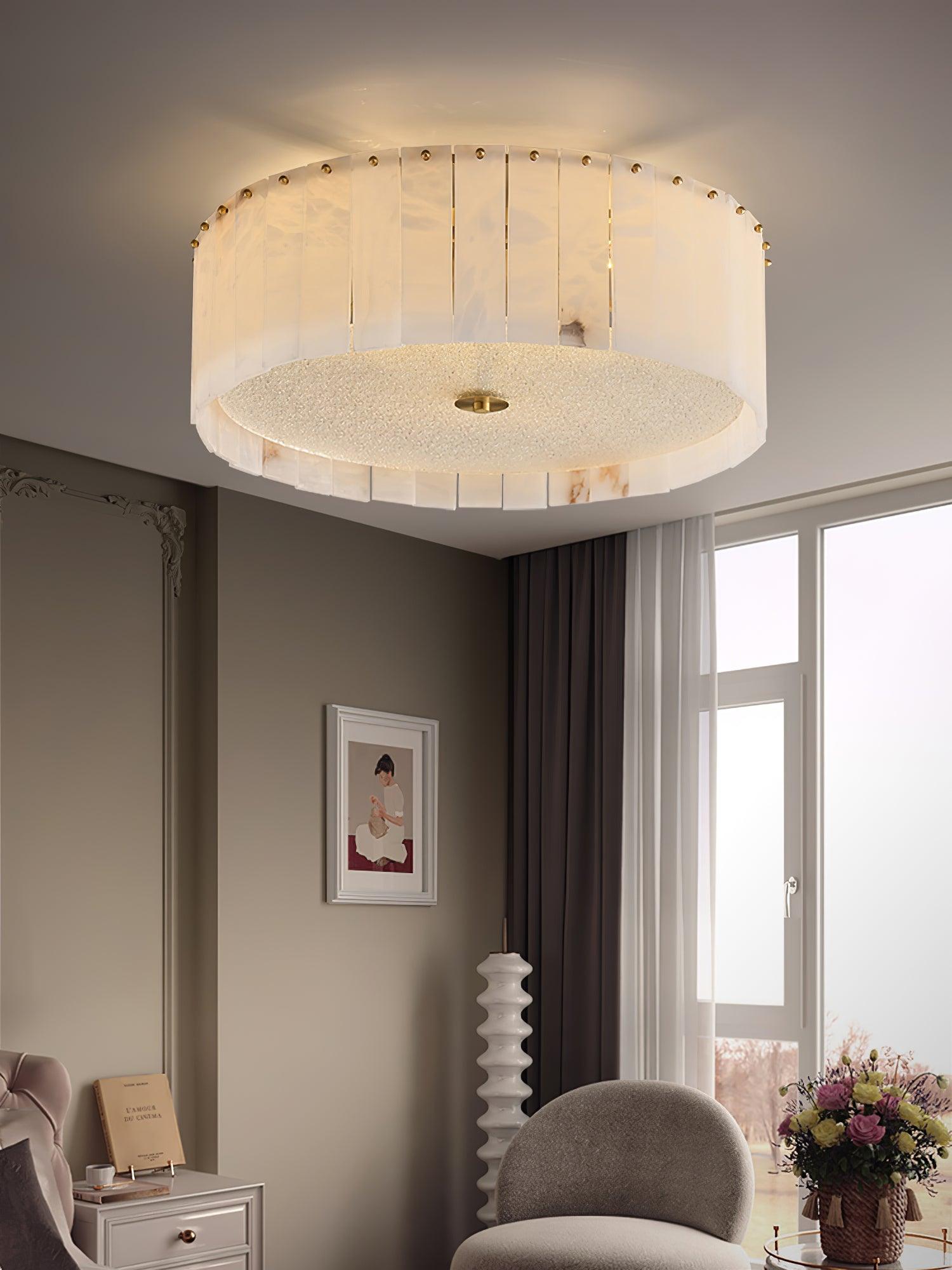 Elde Alabaster Ceiling Light-Neutral Decor