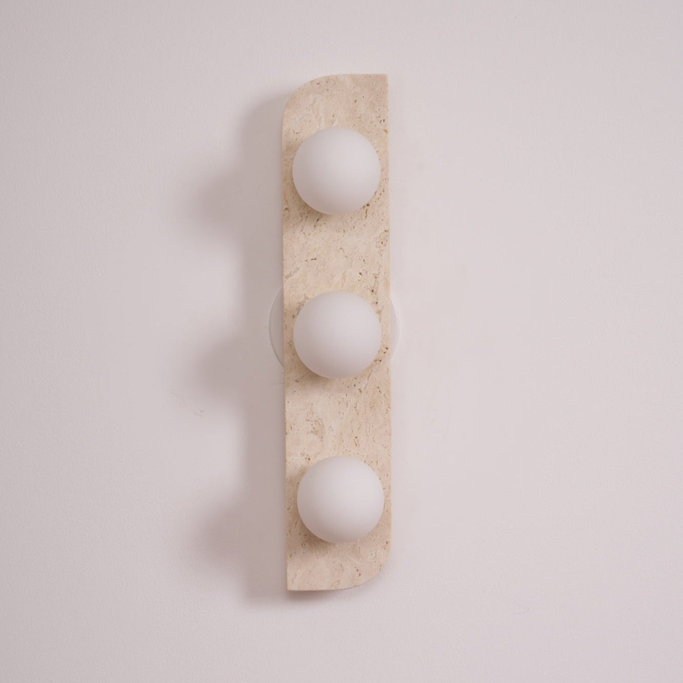 Hanlo Minimalist Travertine Plug-In Wall Light-Neutral Decor
