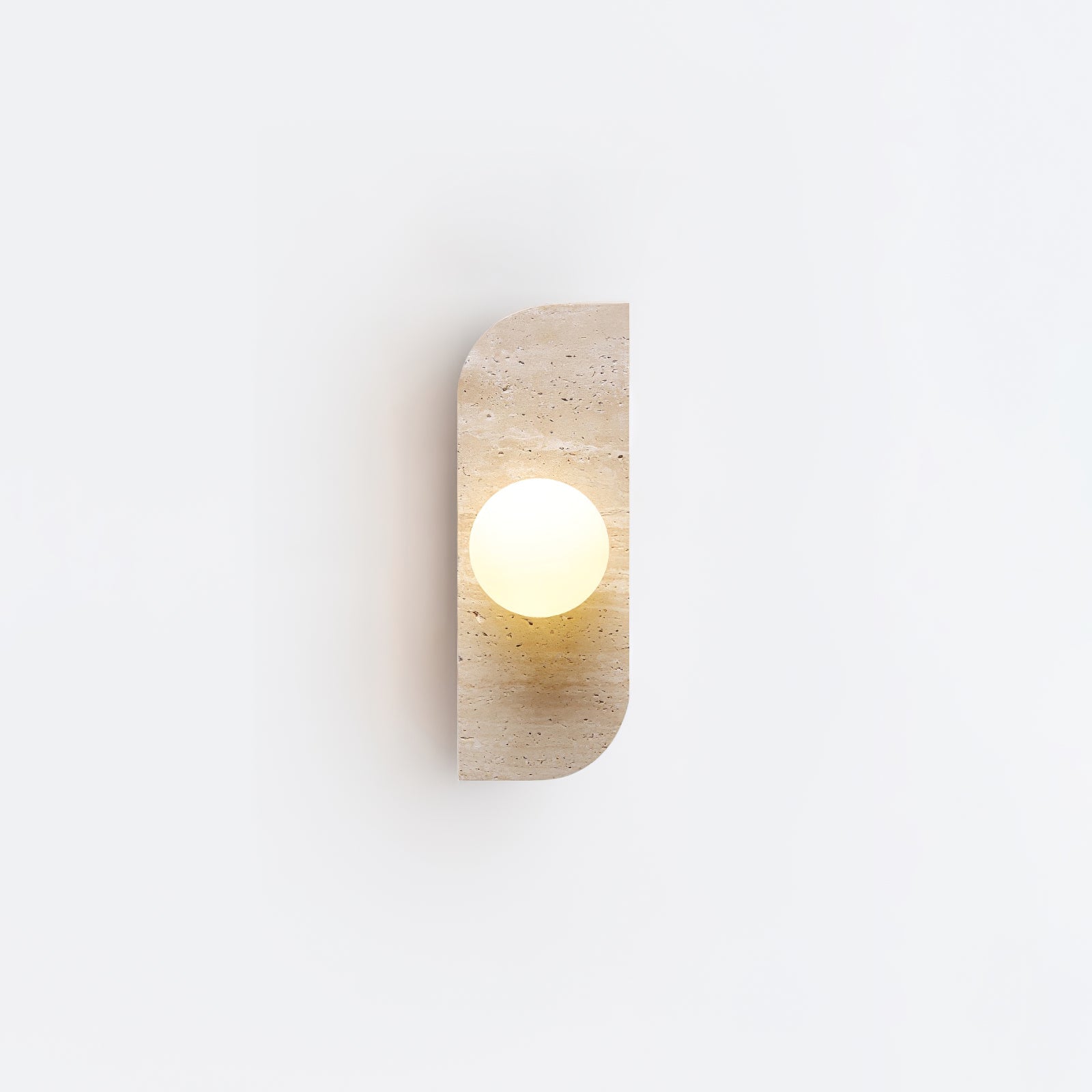 Hanlo Minimalist Travertine Plug-In Wall Light-Neutral Decor