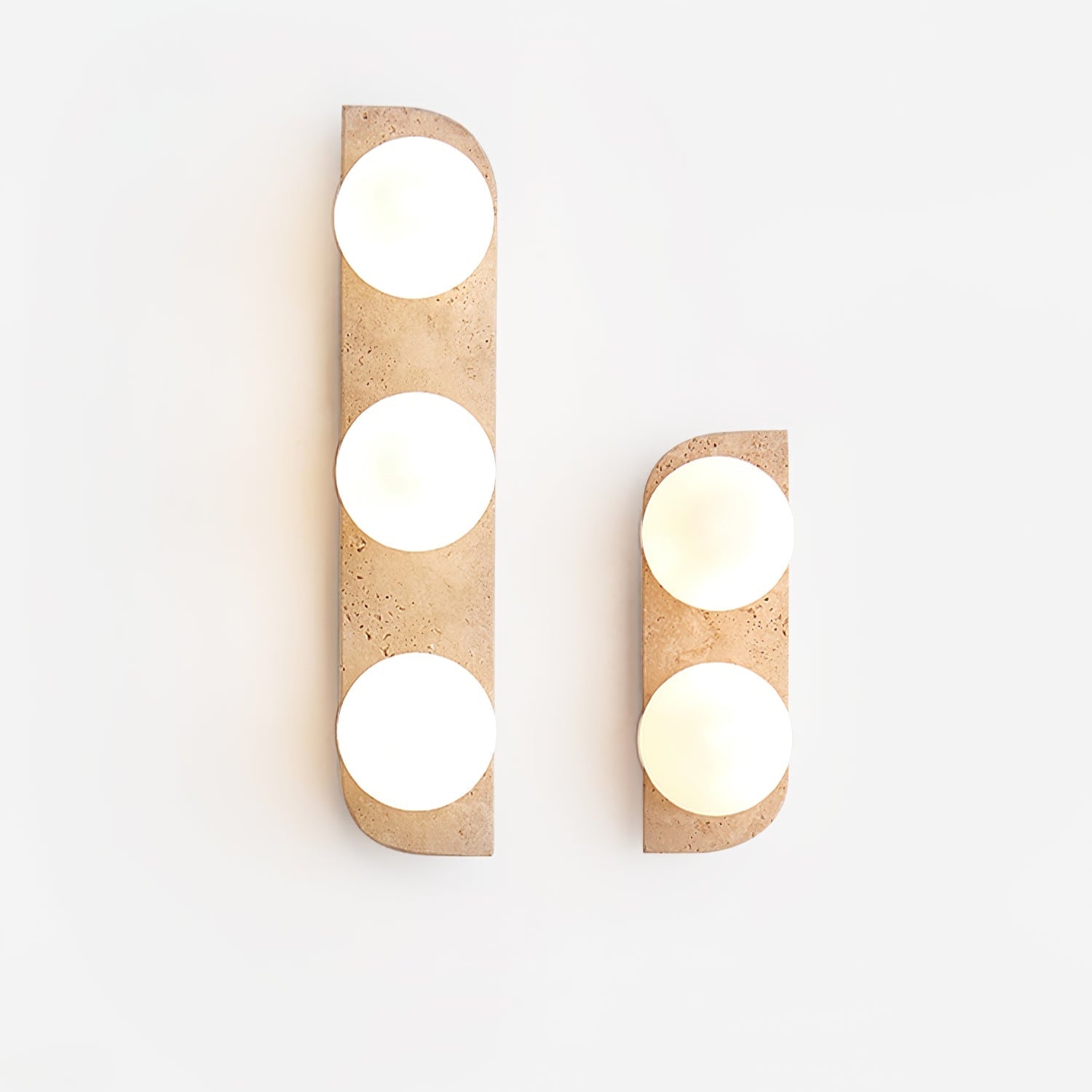 Hanlo Minimalist Travertine Plug-In Wall Light-Neutral Decor