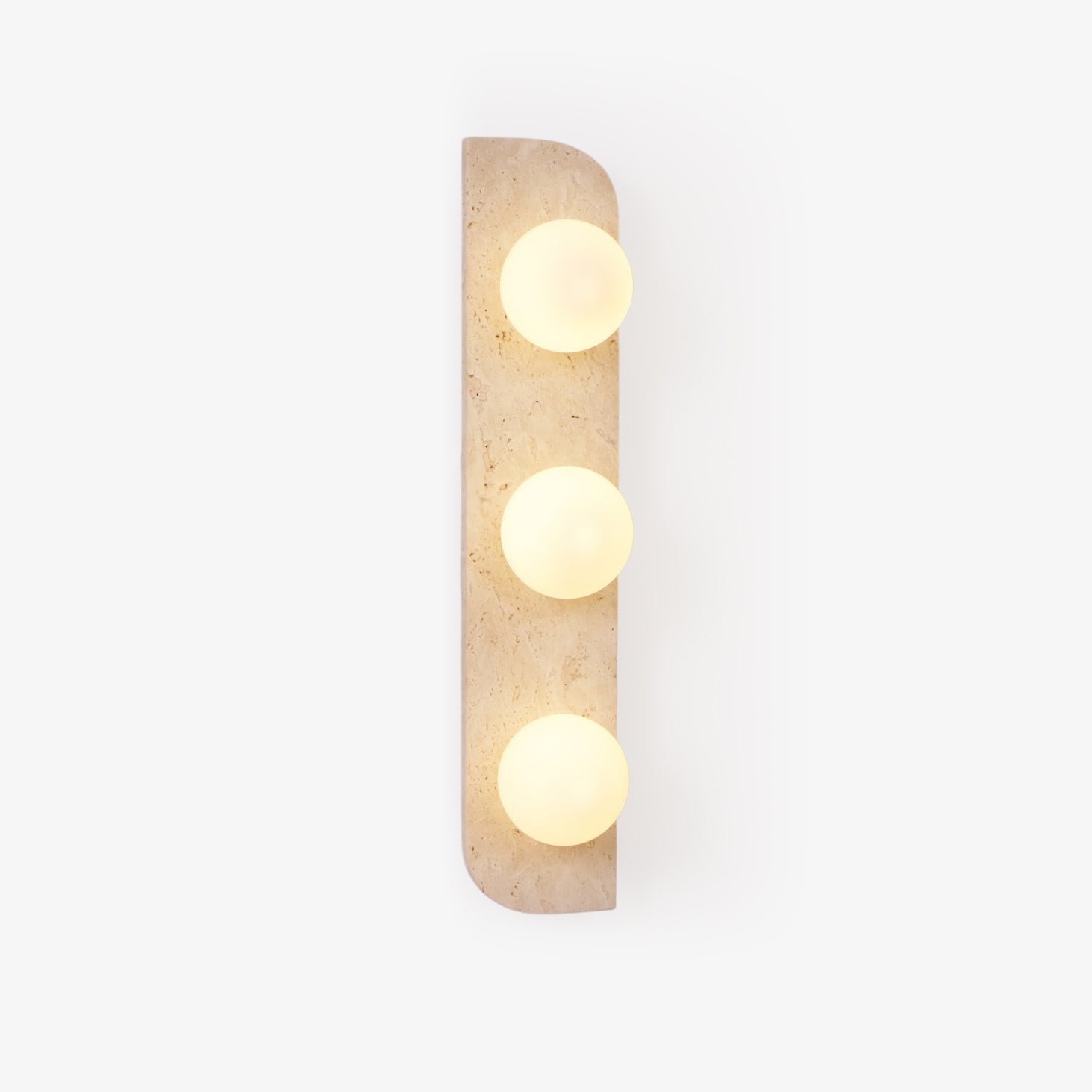 Hanlo Minimalist Travertine Plug-In Wall Light-Neutral Decor
