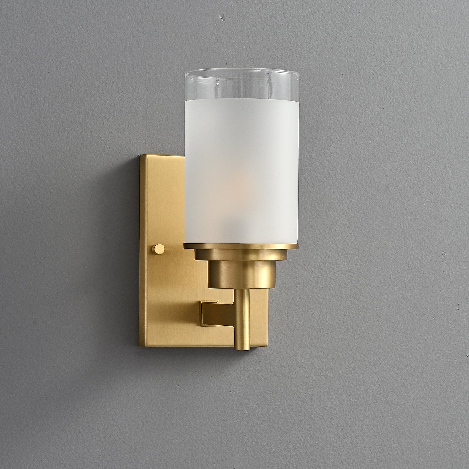Myvele Elegance Vintage Brass Glass Sconce Wall lamp-Neutral Decor
