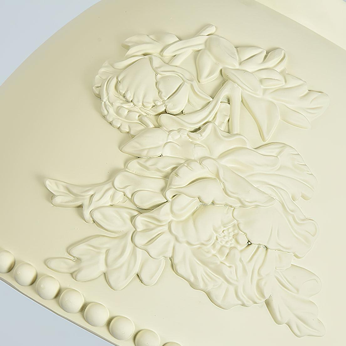 Floral Embossed Flora Pendant Lamp-Neutral Decor