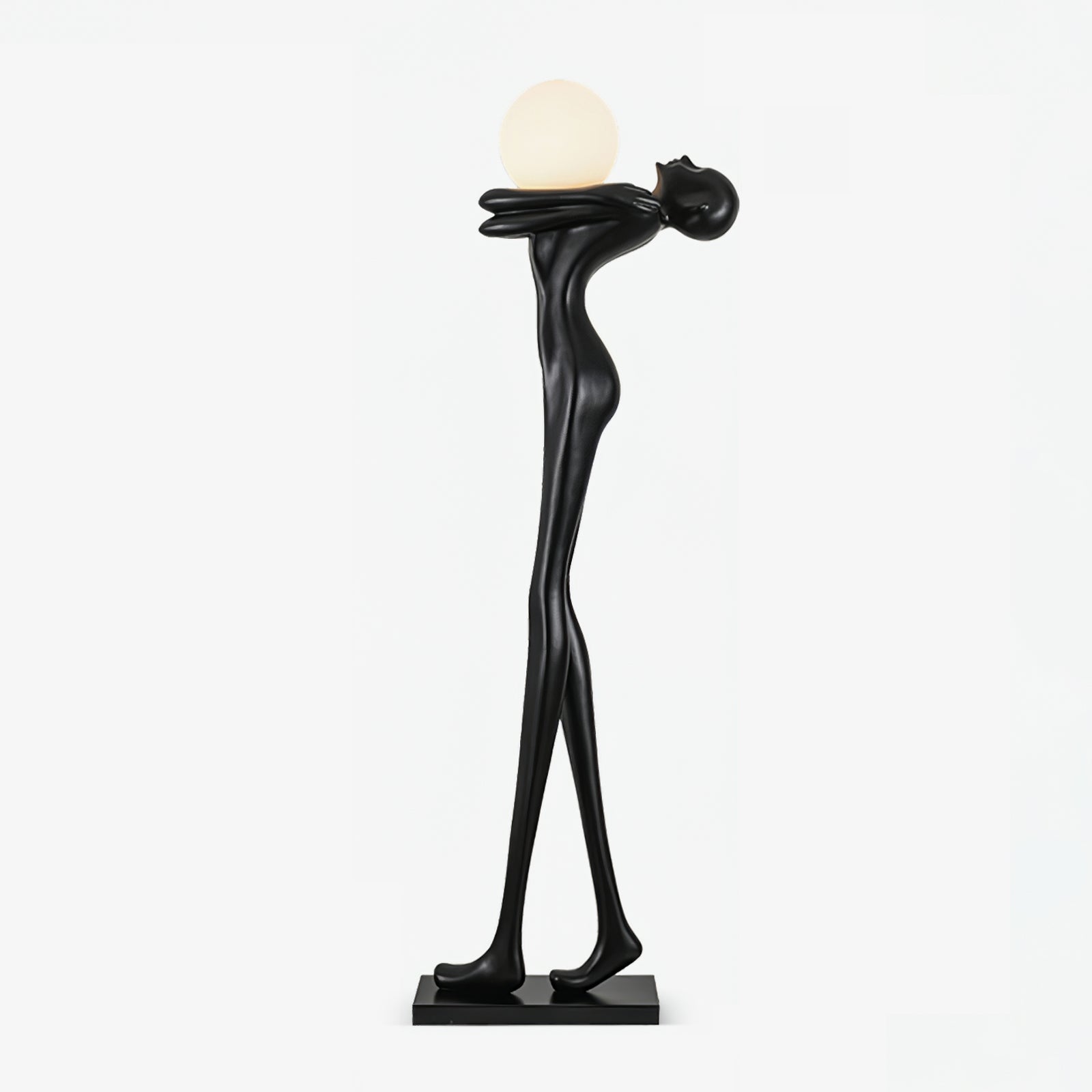 Ersolion Sculptural Fiberglass Floor Lamp-Neutral Decor