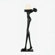 Ersolion Sculptural Fiberglass Floor Lamp-Neutral Decor
