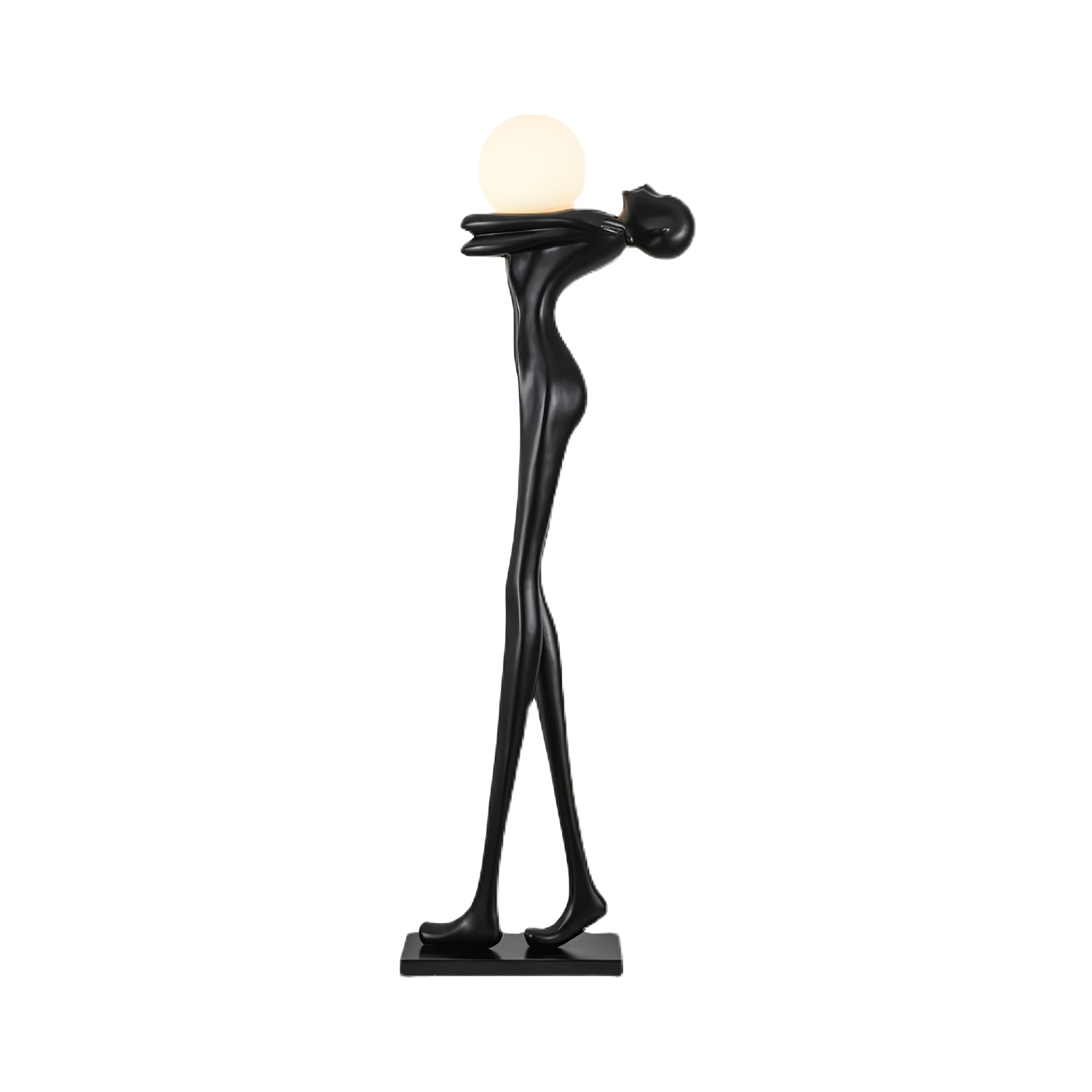 Ersolion Sculptural Fiberglass Floor Lamp-Neutral Decor