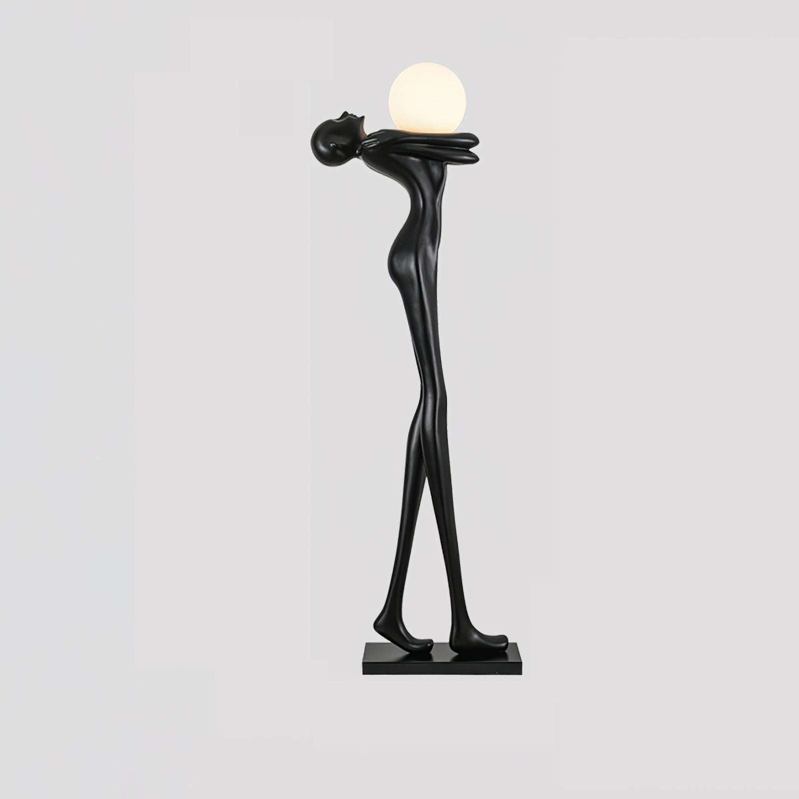 Ersolion Sculptural Fiberglass Floor Lamp-Neutral Decor