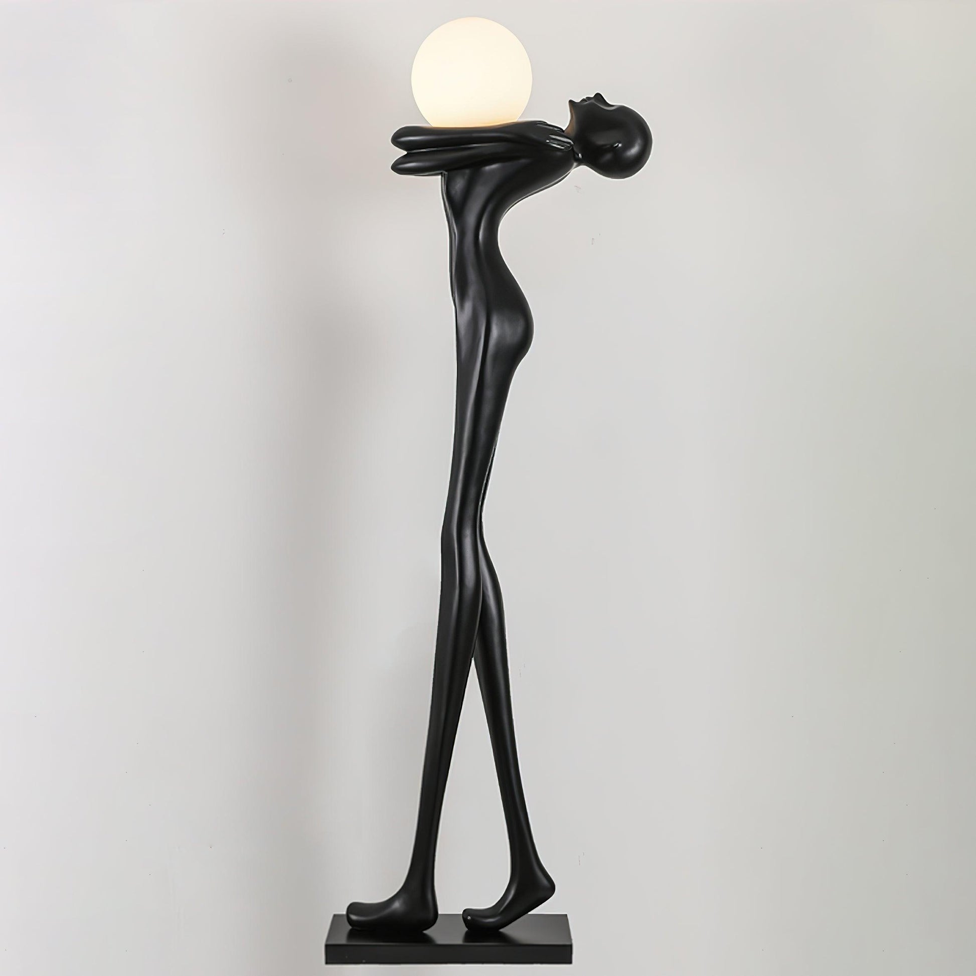Ersolion Sculptural Fiberglass Floor Lamp-Neutral Decor