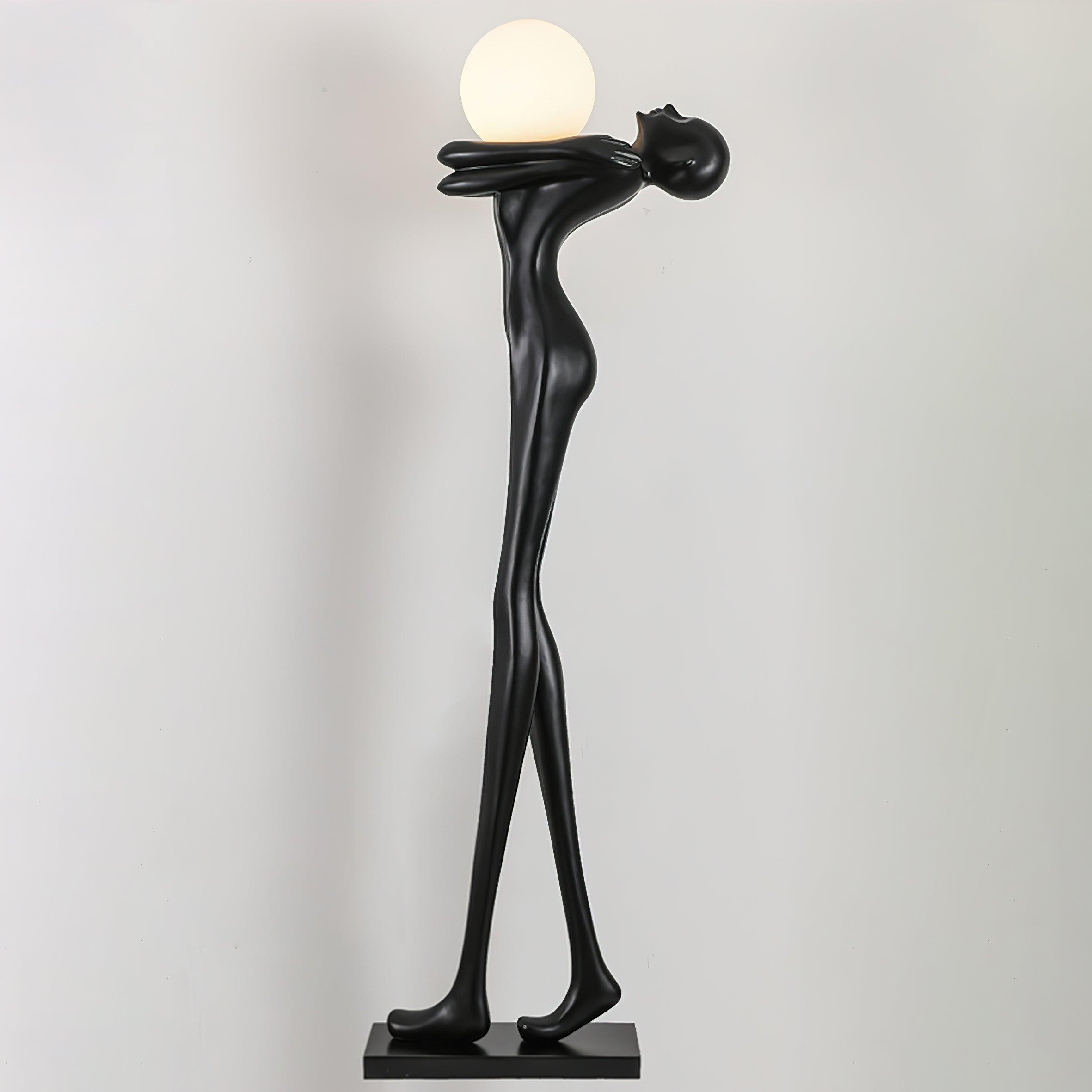 Ersolion Sculptural Fiberglass Floor Lamp-Neutral Decor
