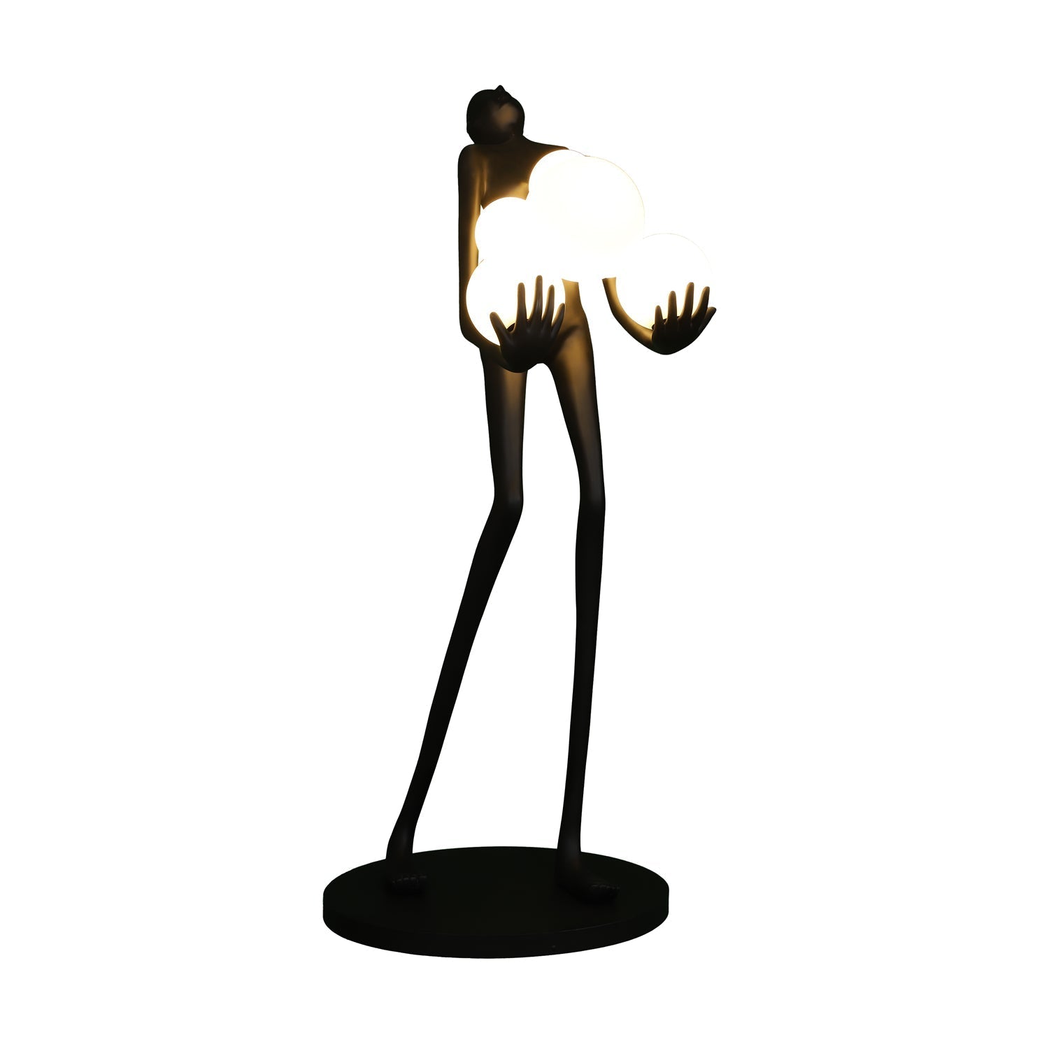 Marind Sculpture Floor Lamp-Neutral Decor