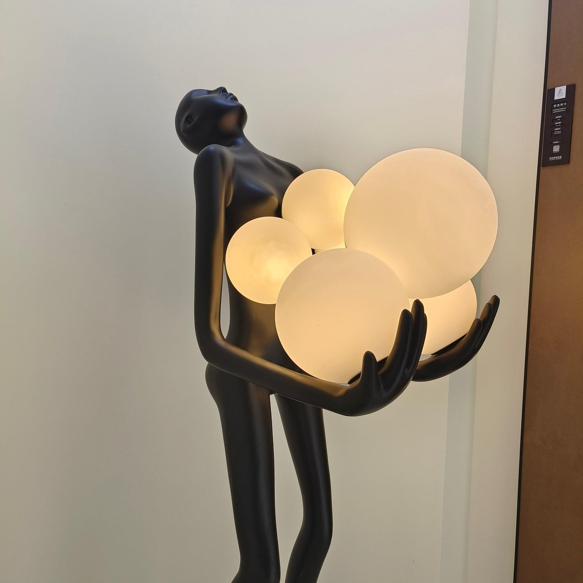 Marind Sculpture Floor Lamp-Neutral Decor
