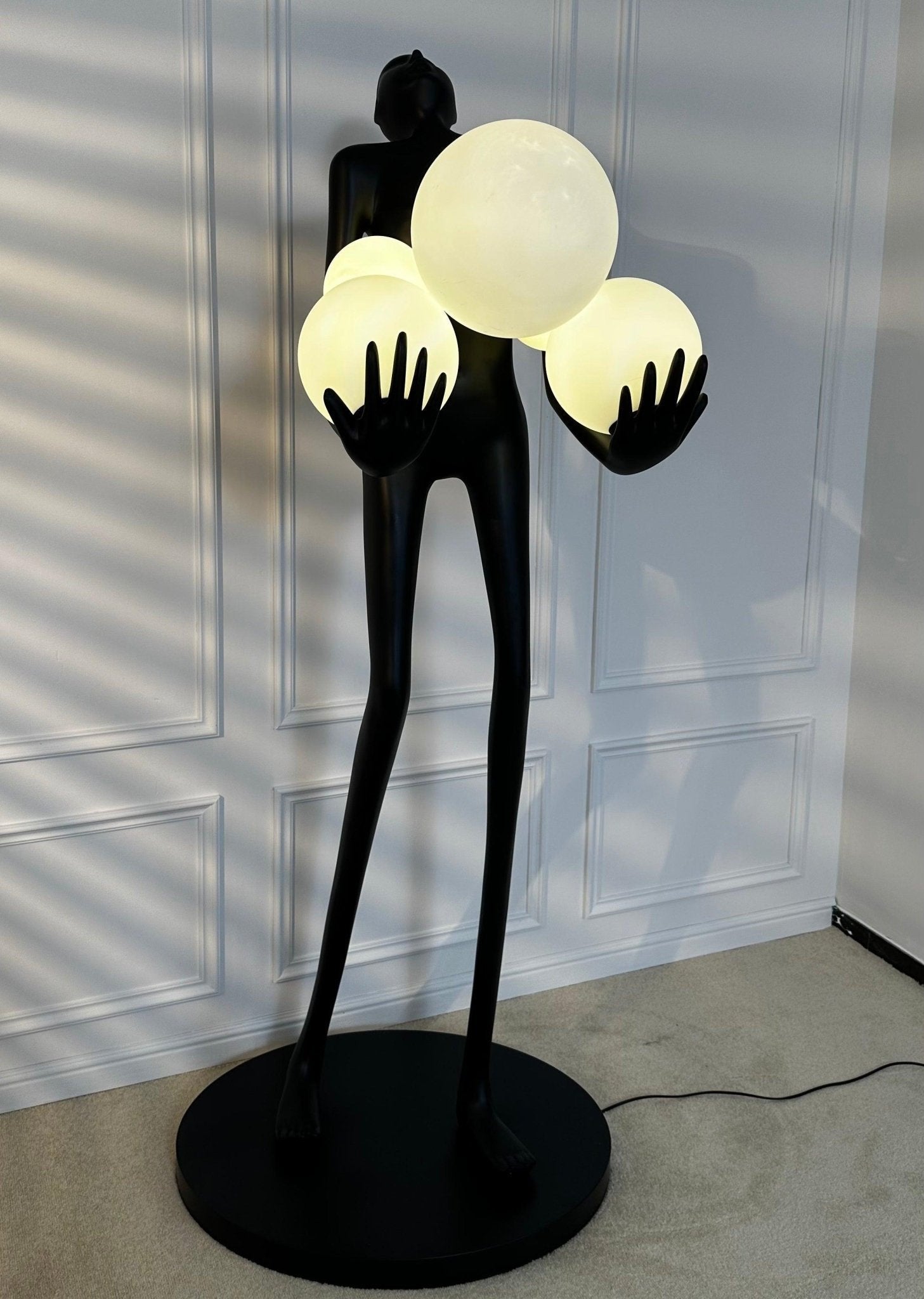 Marind Sculpture Floor Lamp-Neutral Decor