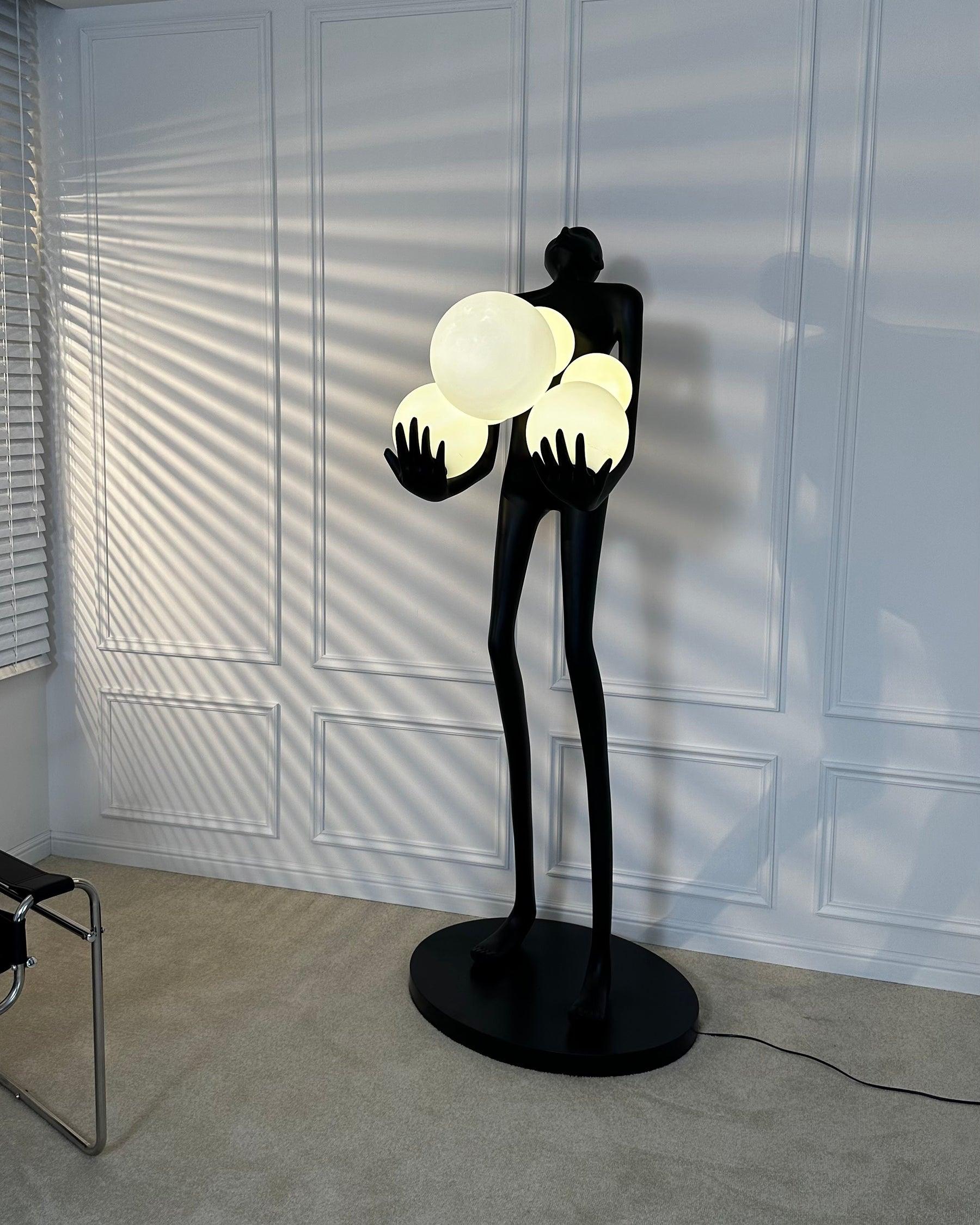 Marind Sculpture Floor Lamp-Neutral Decor