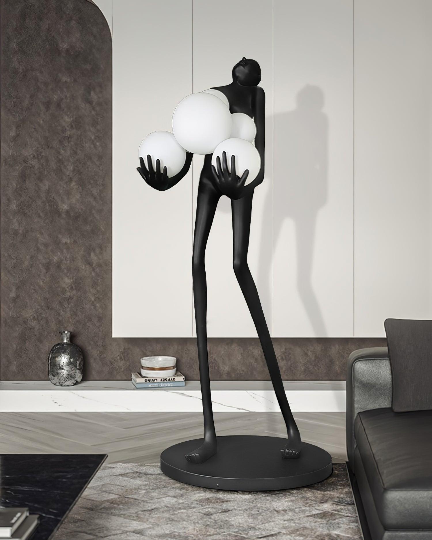 Marind Sculpture Floor Lamp-Neutral Decor