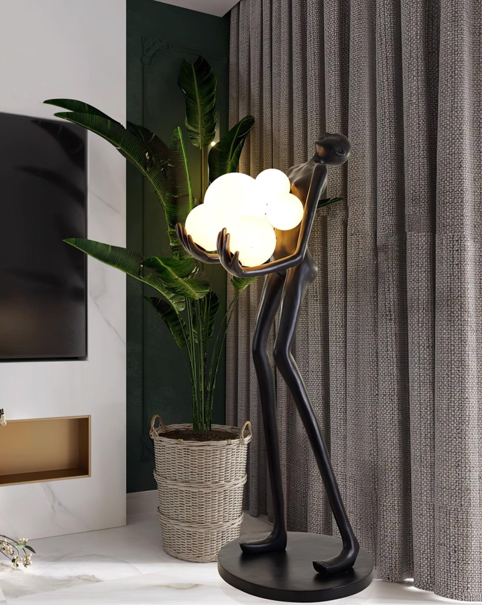 Marind Sculpture Floor Lamp-Neutral Decor