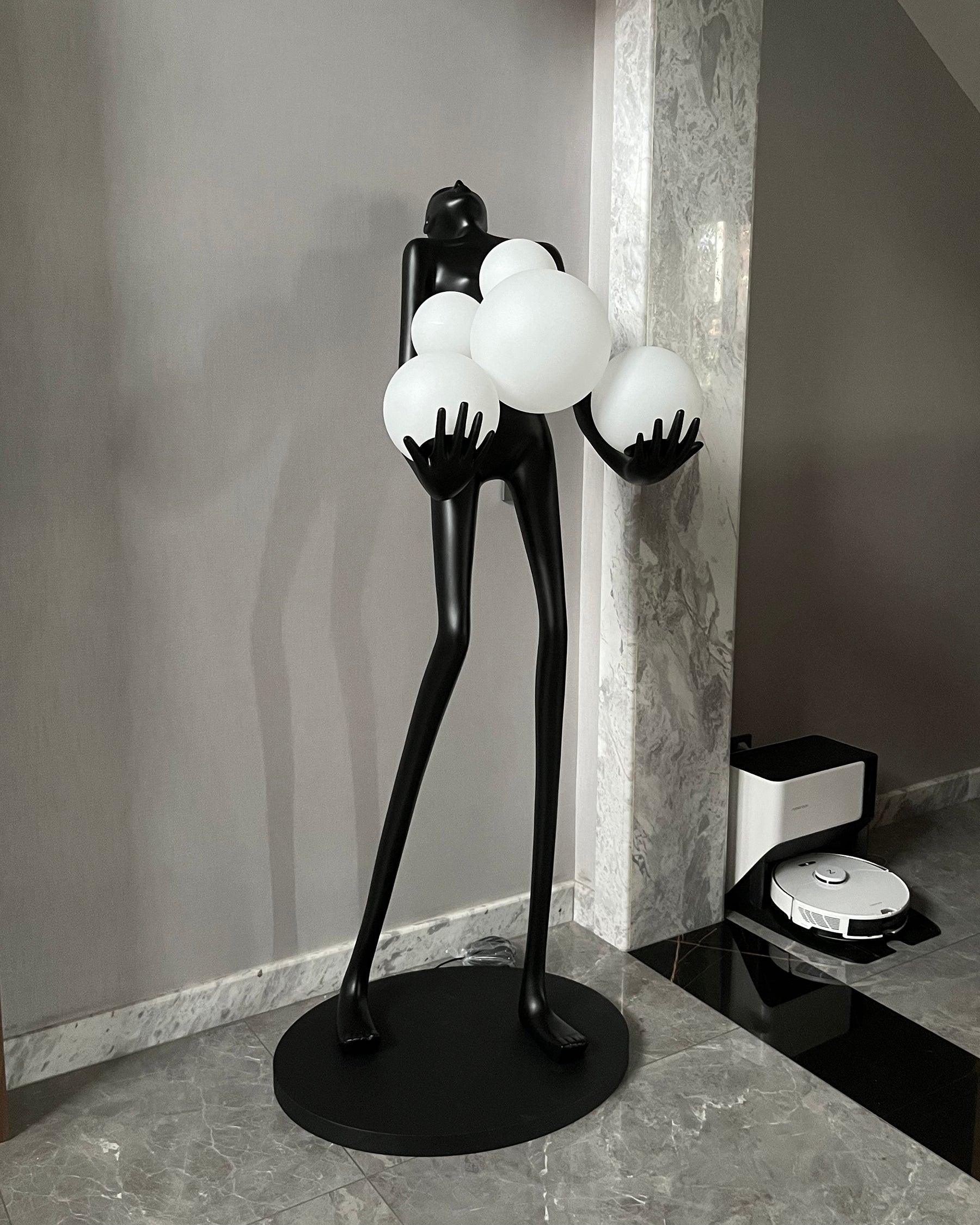 Marind Sculpture Floor Lamp-Neutral Decor