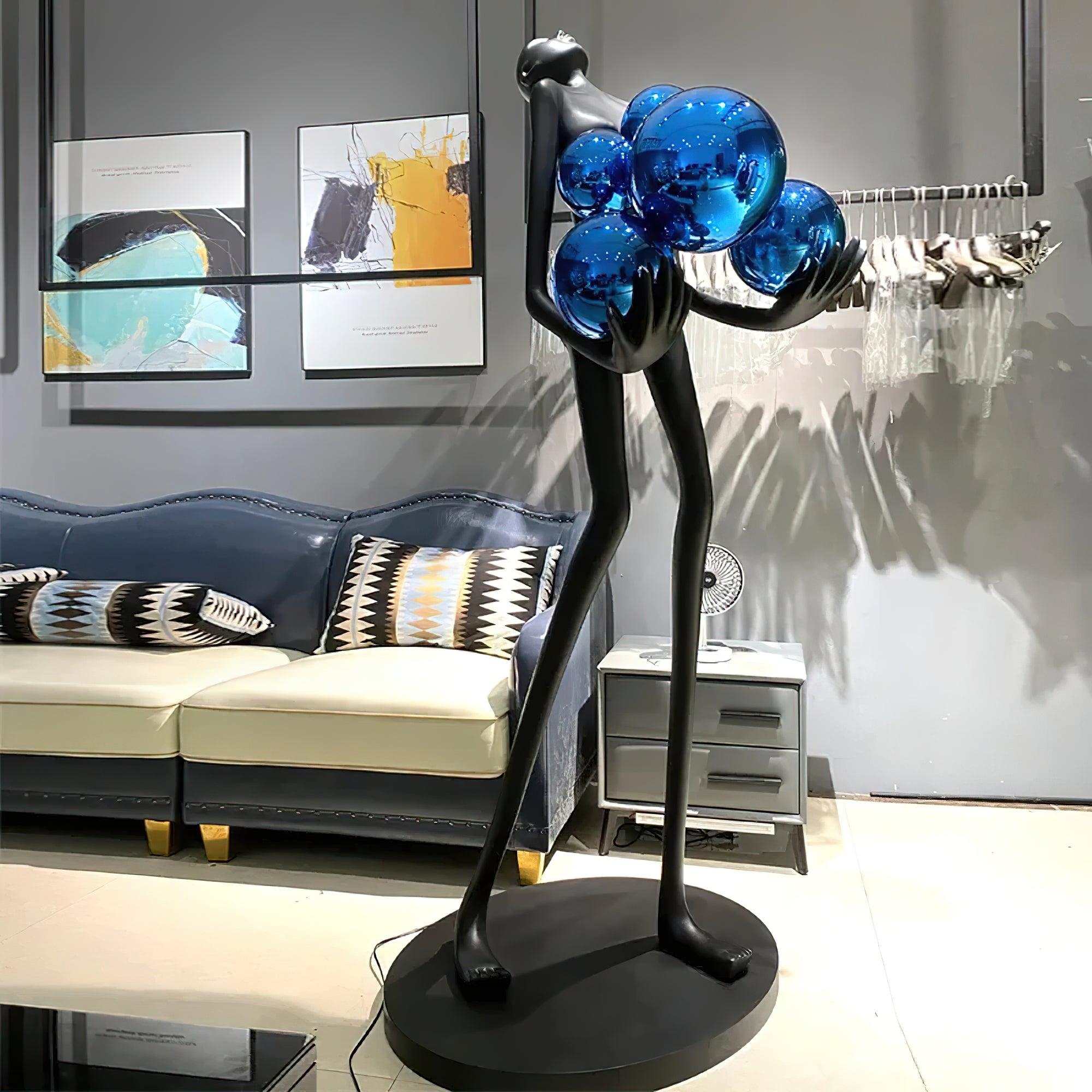 Marind Sculpture Floor Lamp-Neutral Decor
