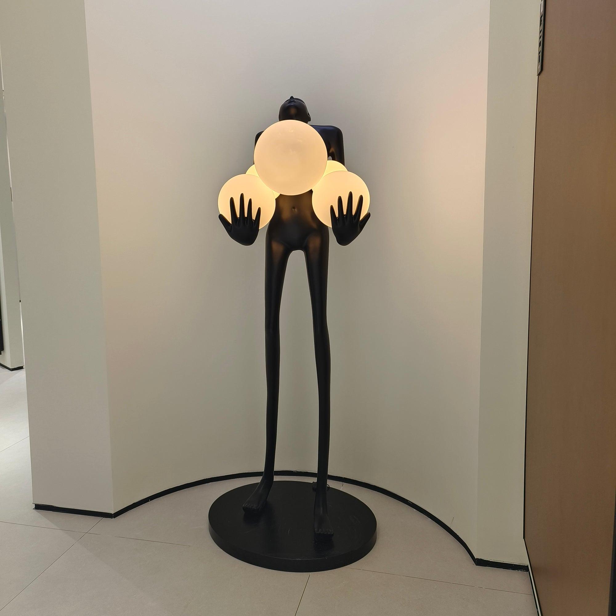 Marind Sculpture Floor Lamp-Neutral Decor