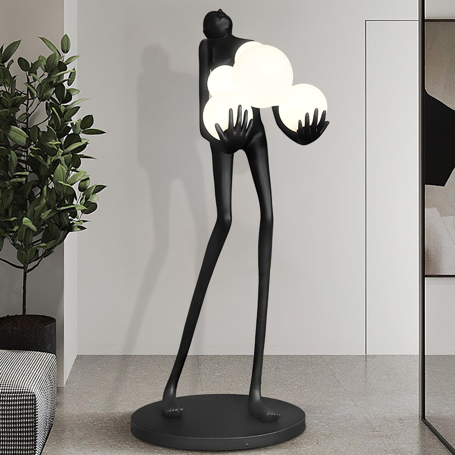 Marind Sculpture Floor Lamp-Neutral Decor