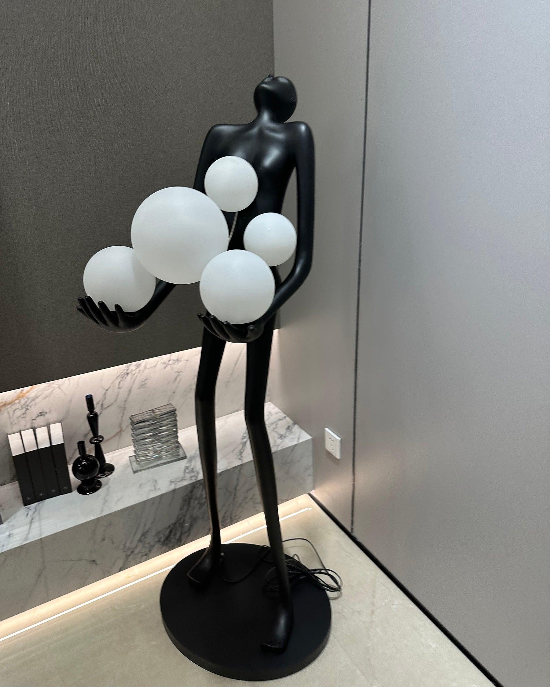 Marind Sculpture Floor Lamp-Neutral Decor