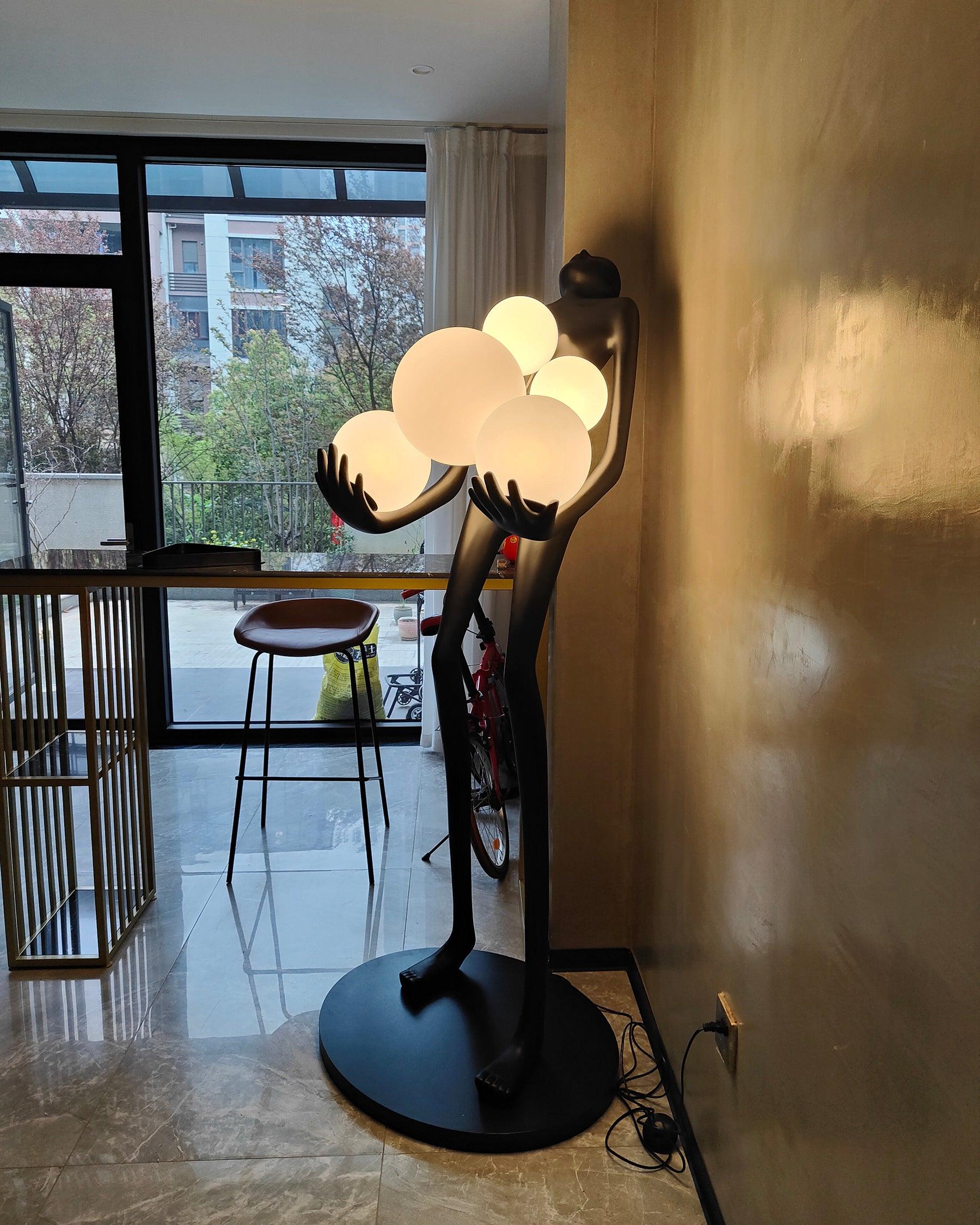 Marind Sculpture Floor Lamp-Neutral Decor