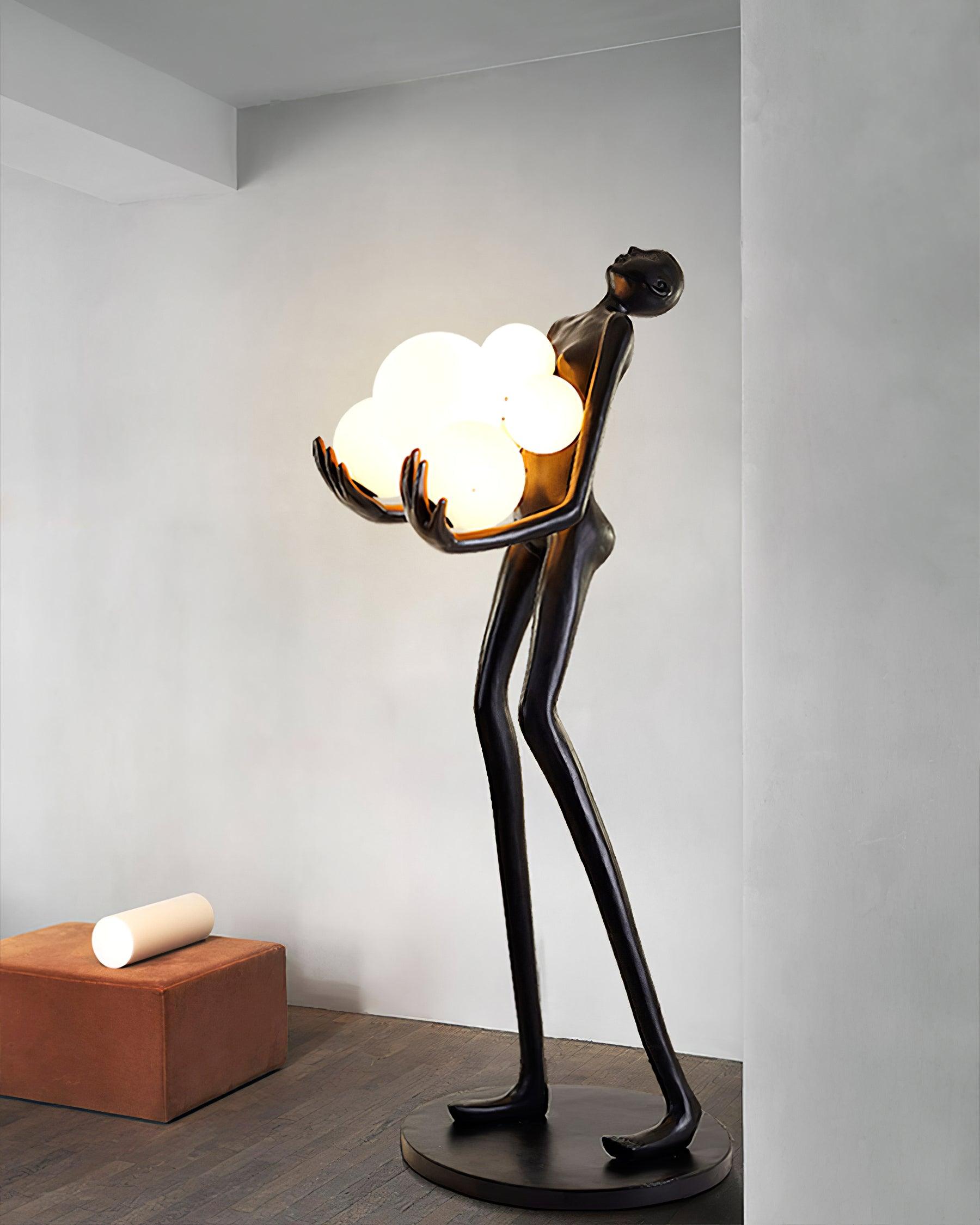 Marind Sculpture Floor Lamp-Neutral Decor