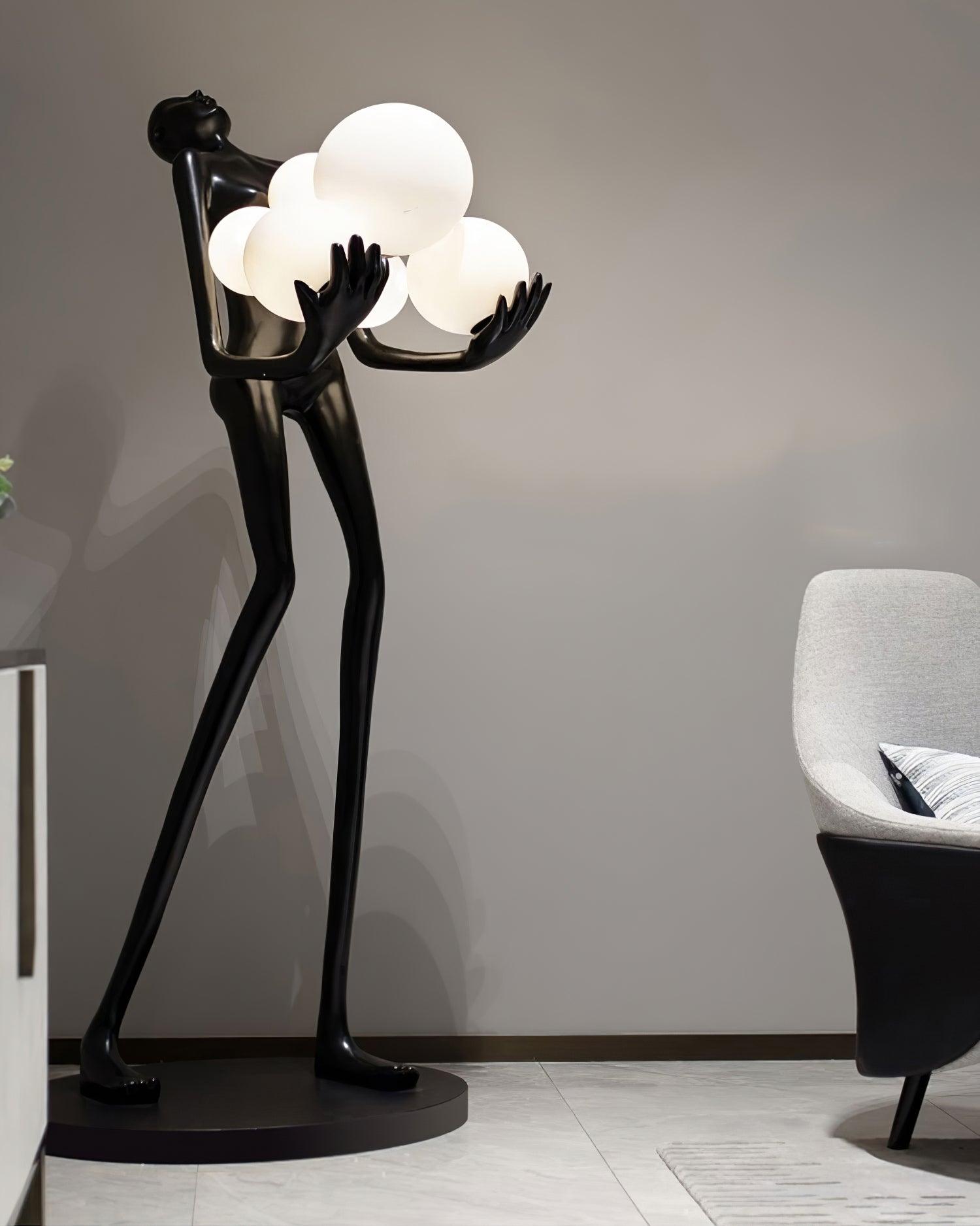 Marind Sculpture Floor Lamp-Neutral Decor