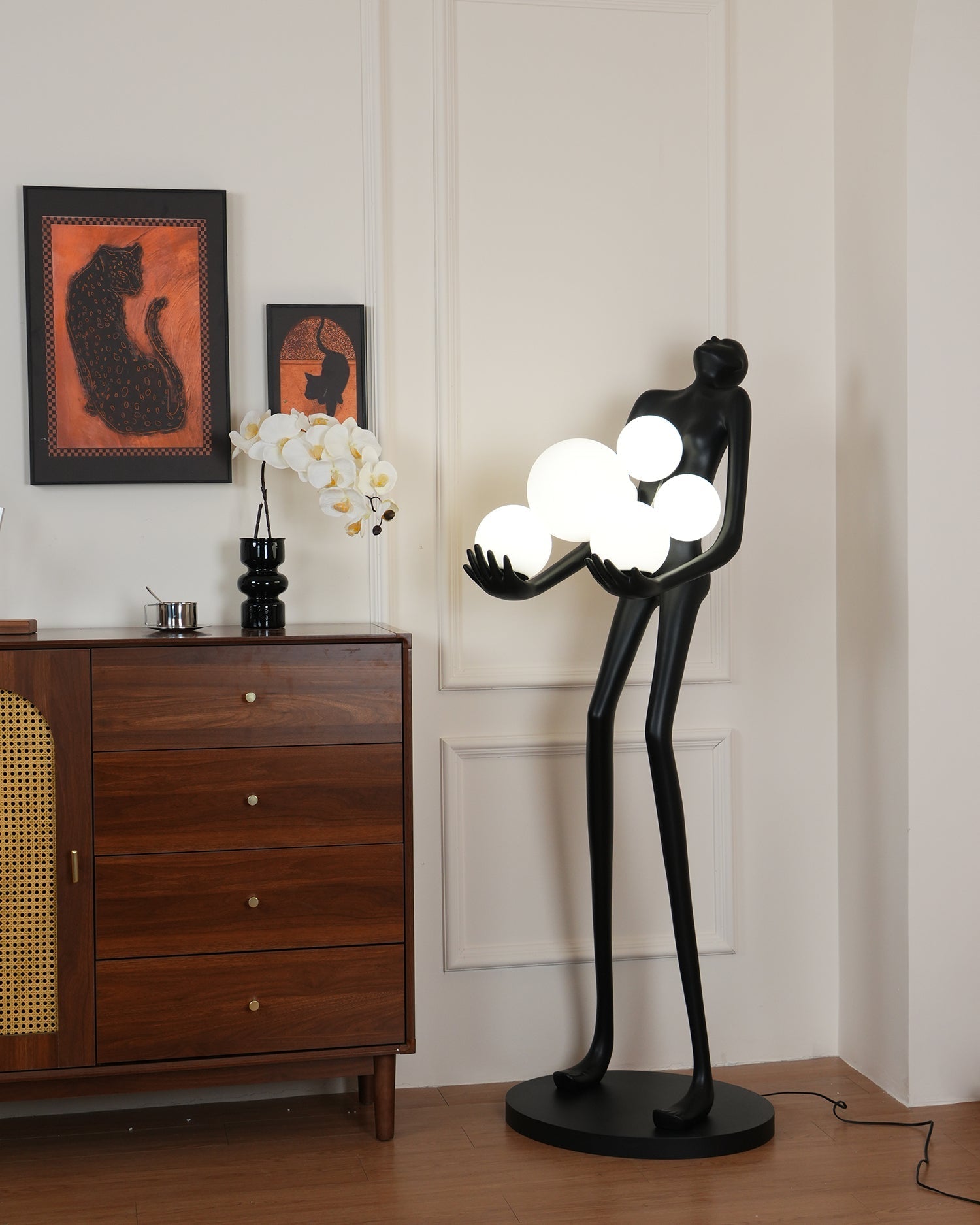 Marind Sculpture Floor Lamp-Neutral Decor