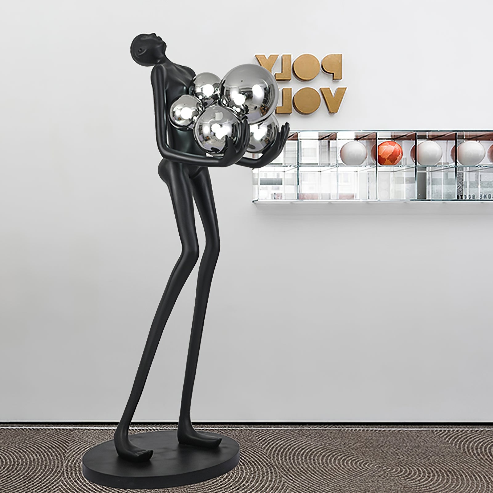 Marind Sculpture Floor Lamp-Neutral Decor