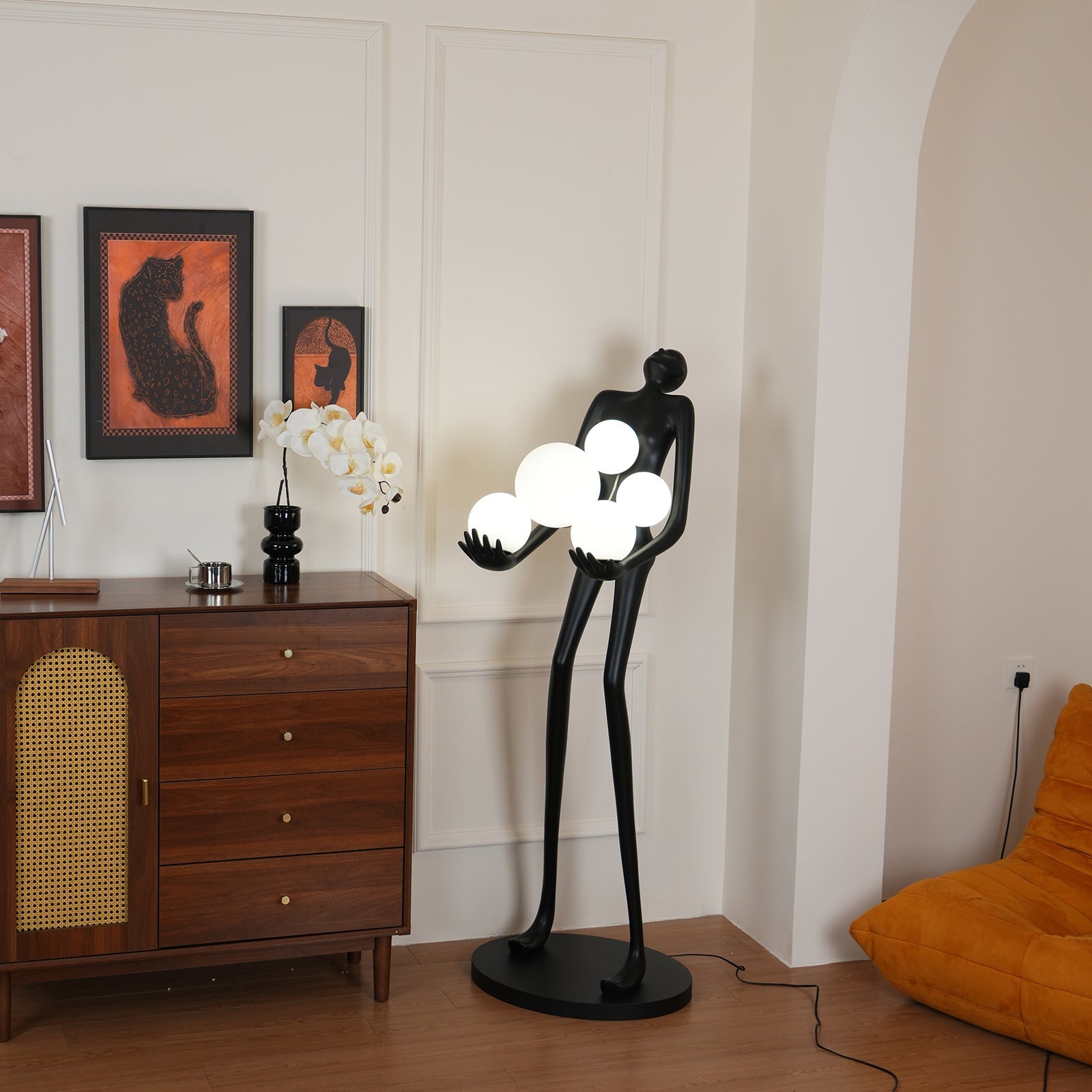 Marind Sculpture Floor Lamp-Neutral Decor