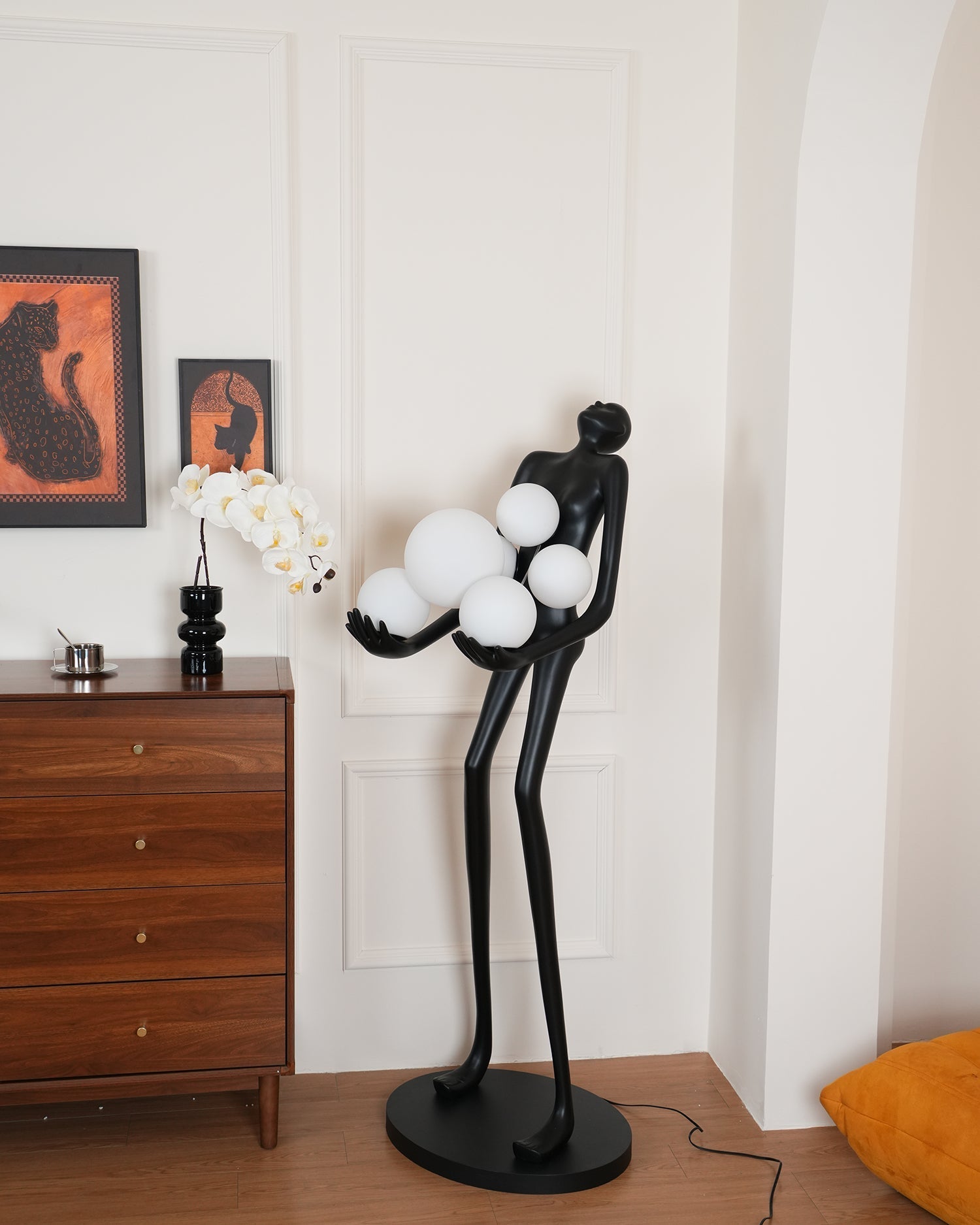 Marind Sculpture Floor Lamp-Neutral Decor